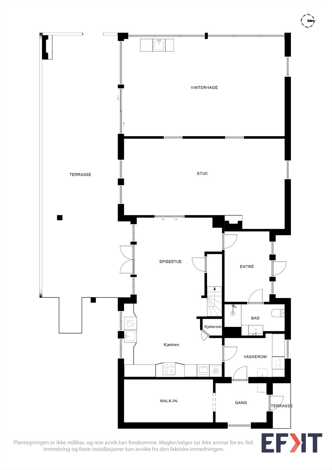 Plantegning hovedetasje Galleribilde