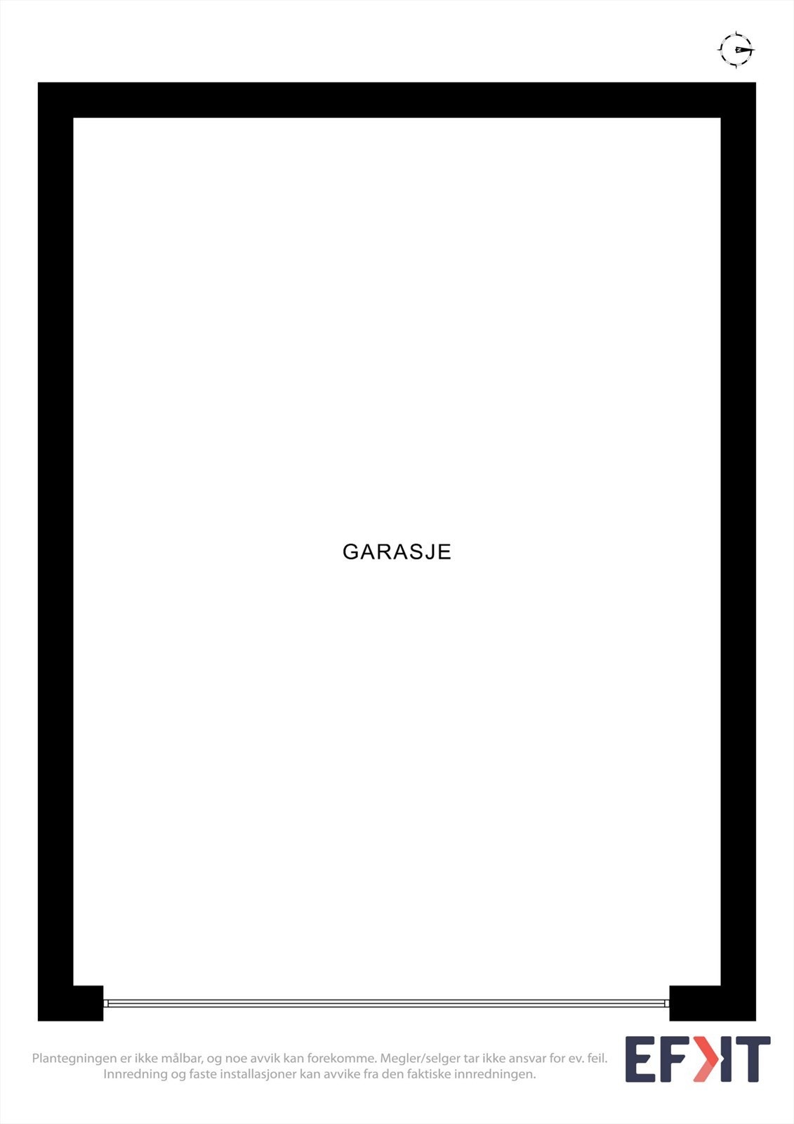 Plantegning garasje Galleribilde