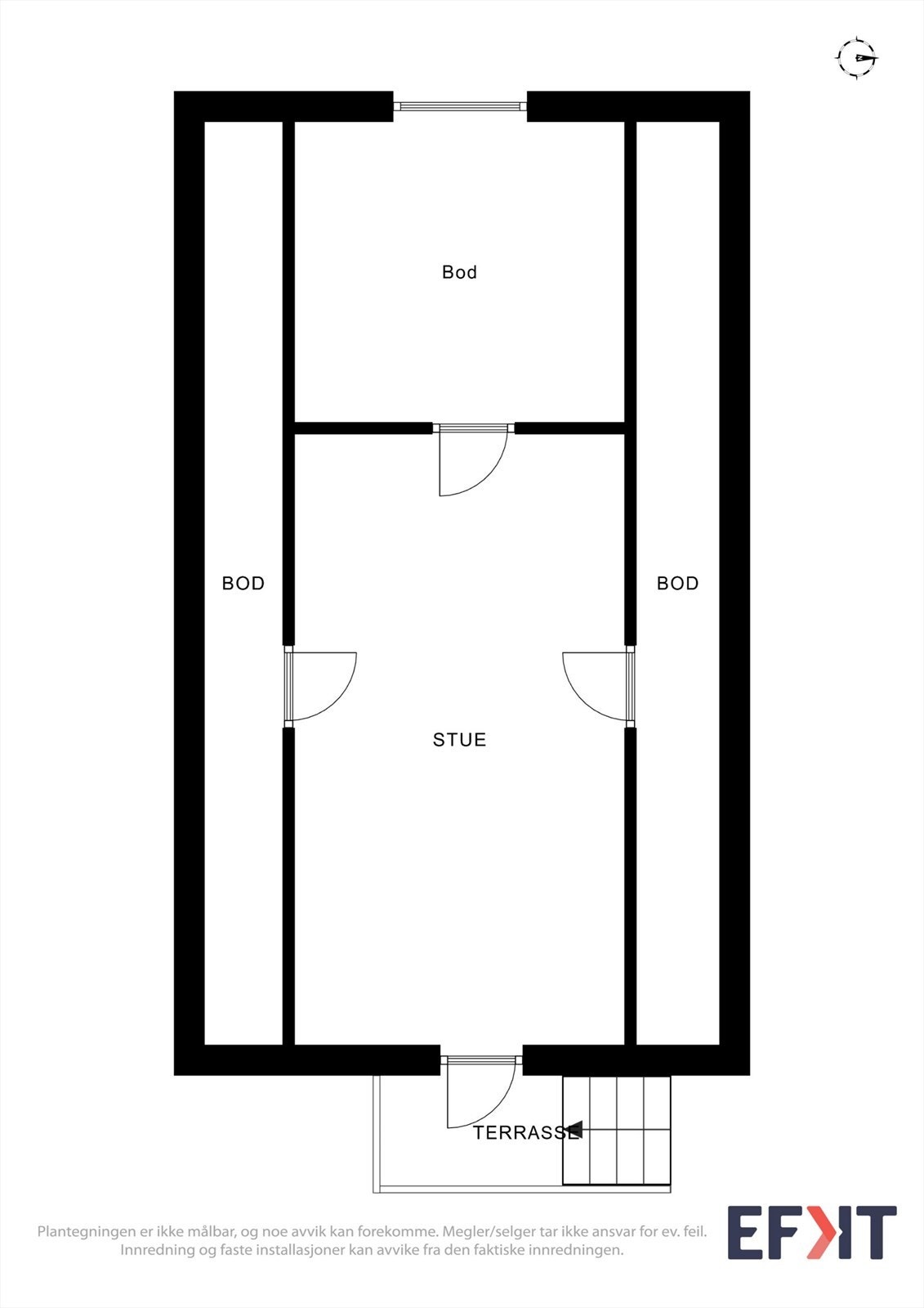 Plantegning loftetasje garasje Galleribilde