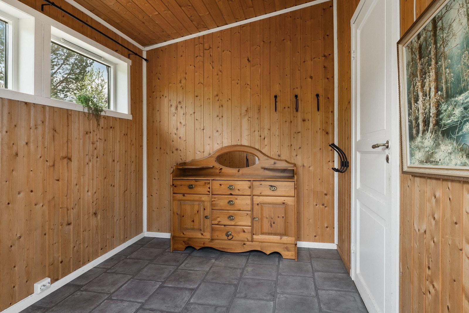 Romslig vindfang Galleribilde