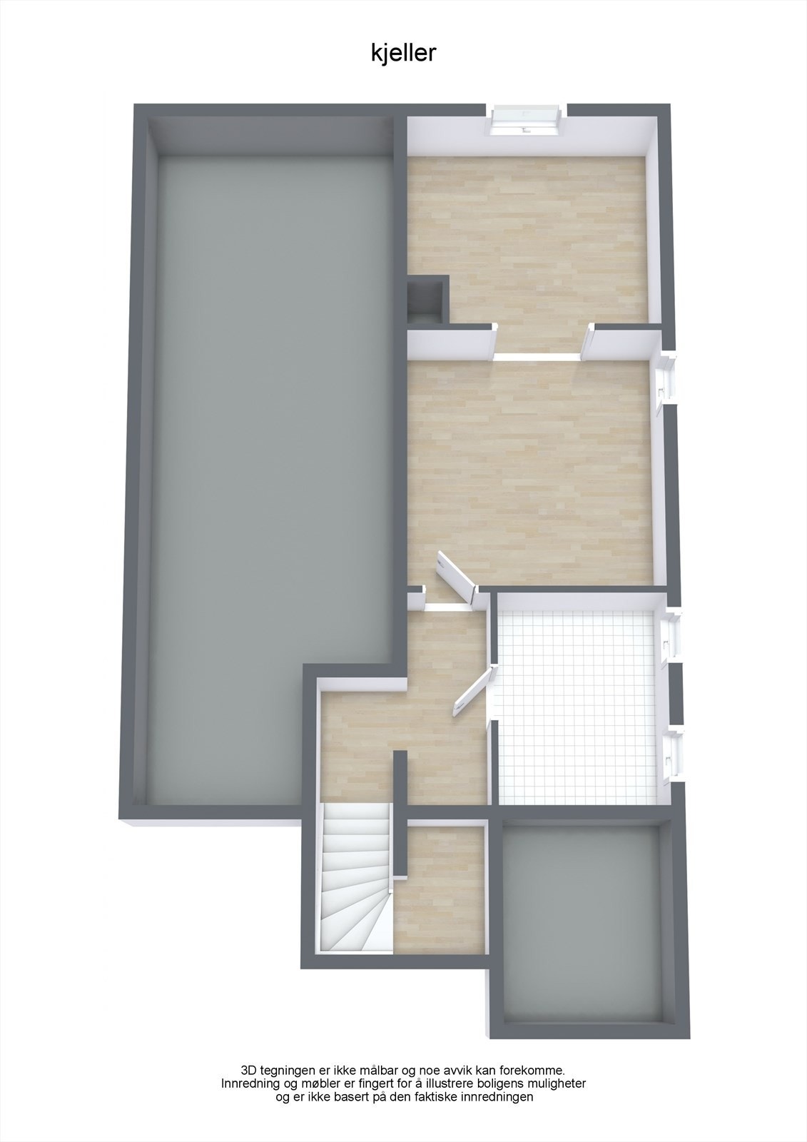 Planløsning kjeller/u.etg. Galleribilde