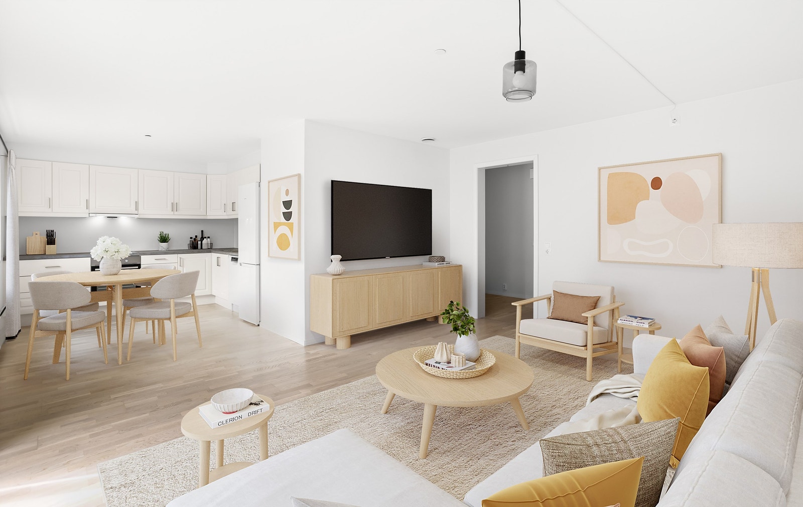Illustrasjon: Digital møblering. Galleribilde
