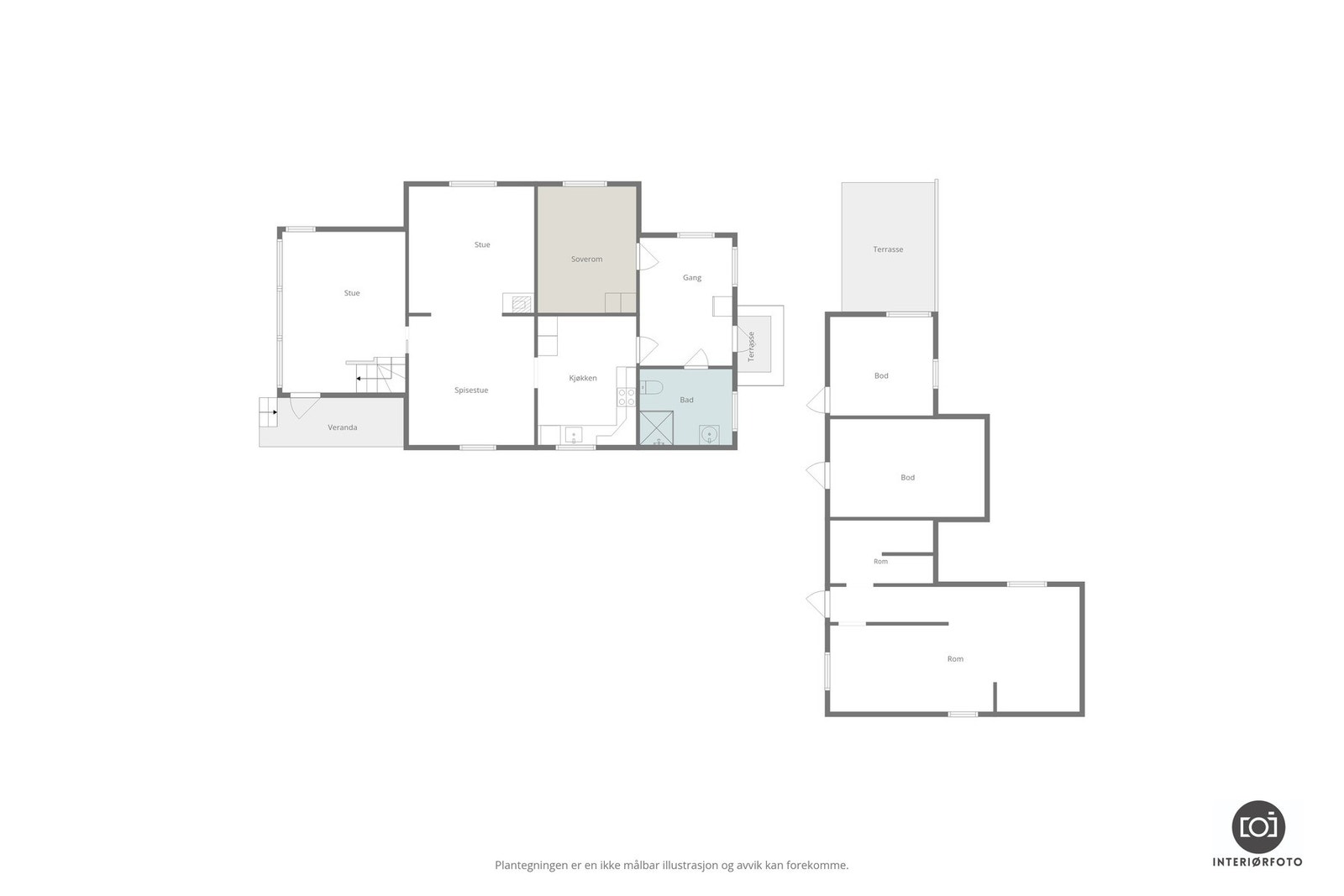 Plantegning hovedetasje Galleribilde