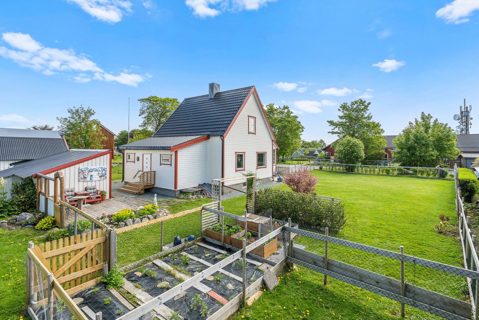 Hage. Her kan man dyrke selv. Galleribilde