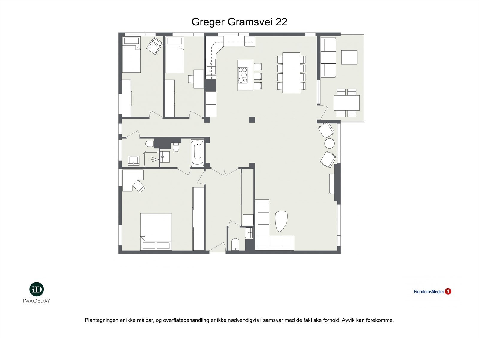 Gregers Grams vei 22, alternativ plantegning, ment som inspirasjon Galleribilde