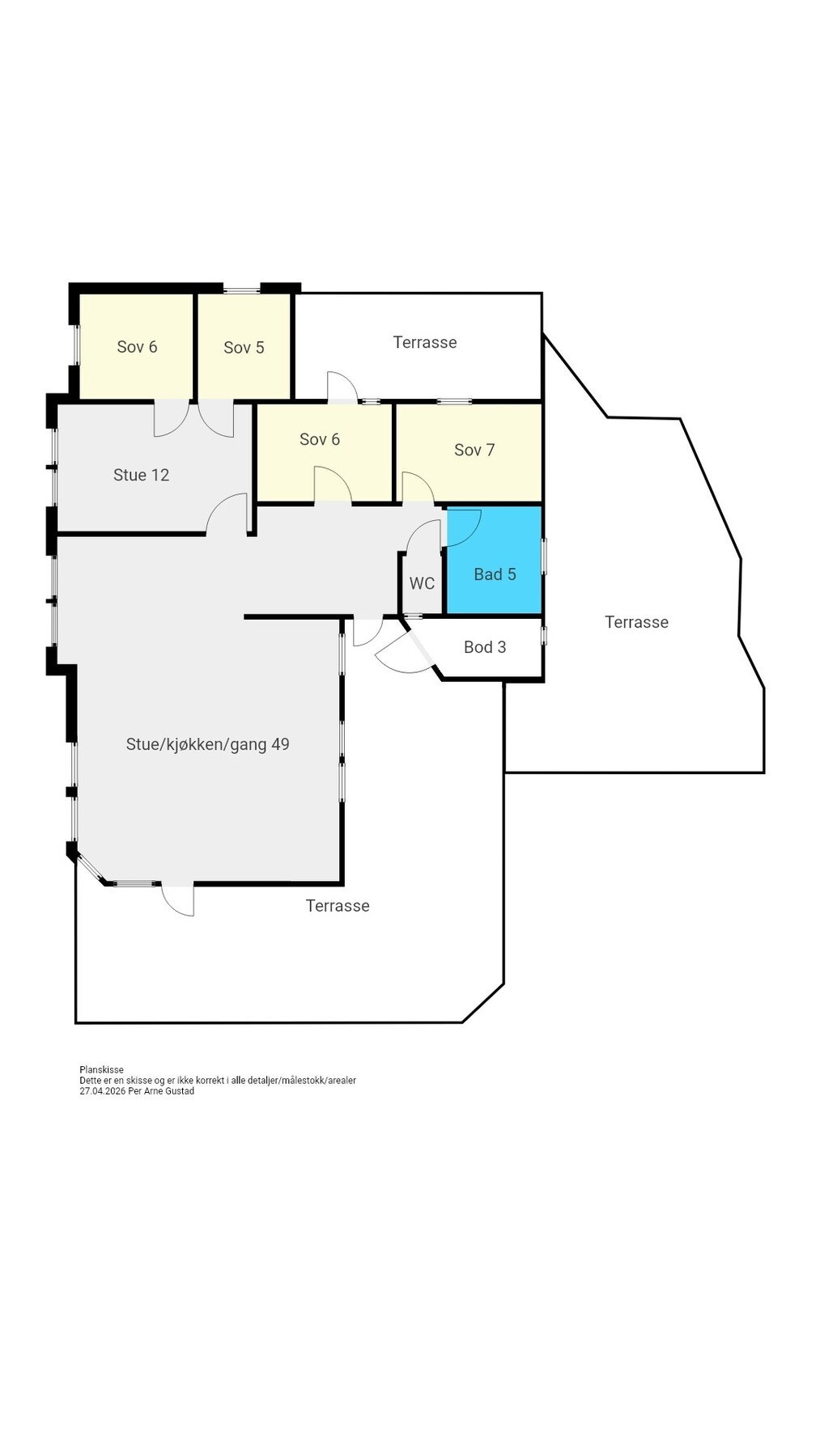 Planskisse Galleribilde