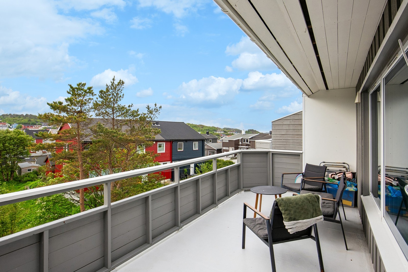 Terrasse av god størrelse Galleribilde