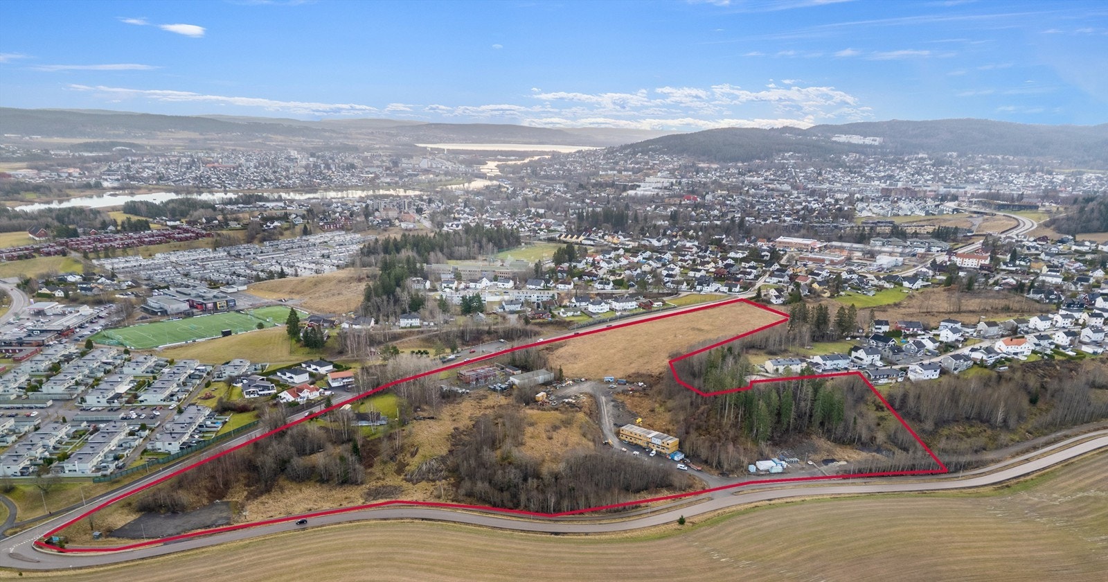 Dronefoto fra nord/vest Galleribilde