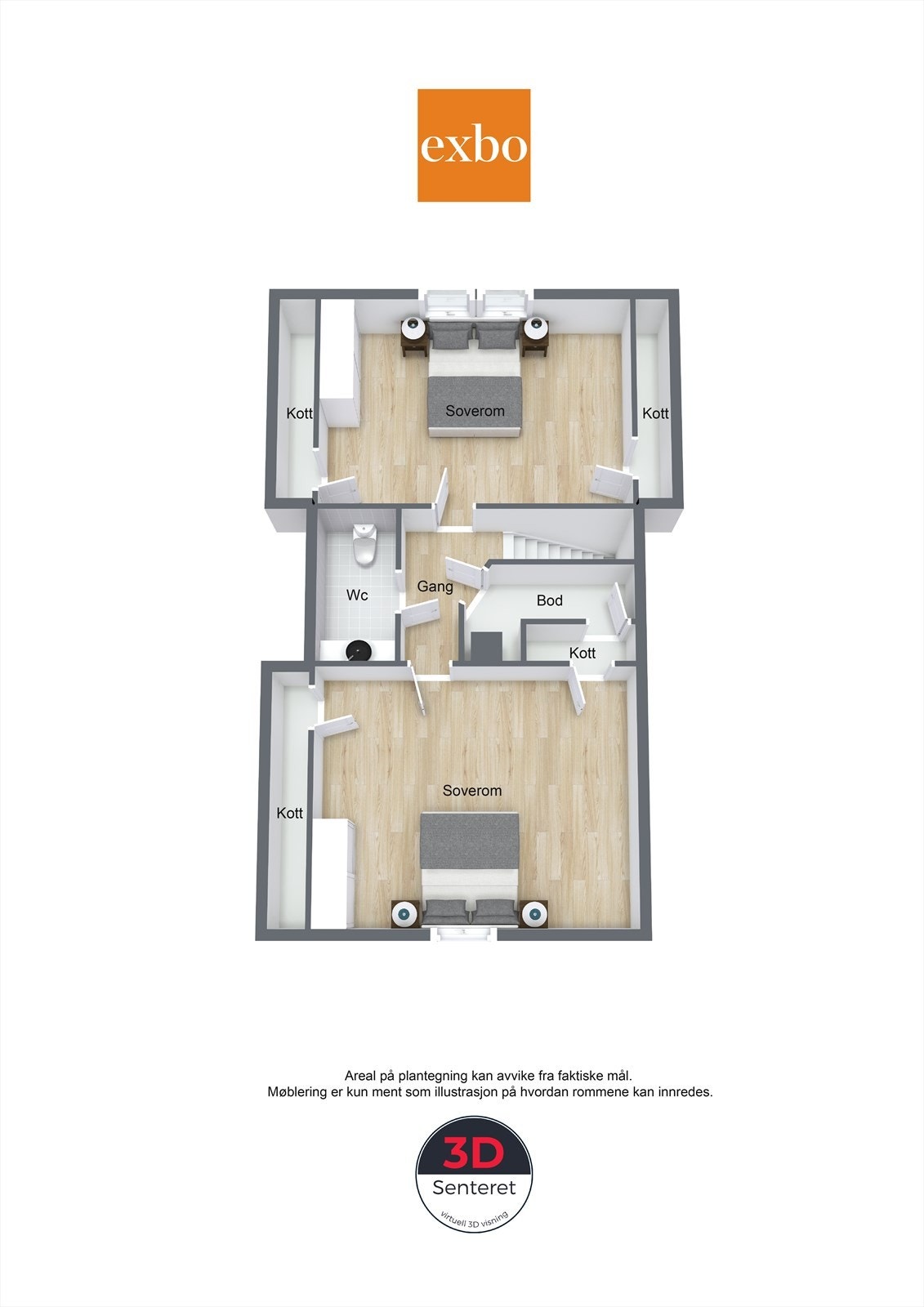 Plantegning loft Galleribilde