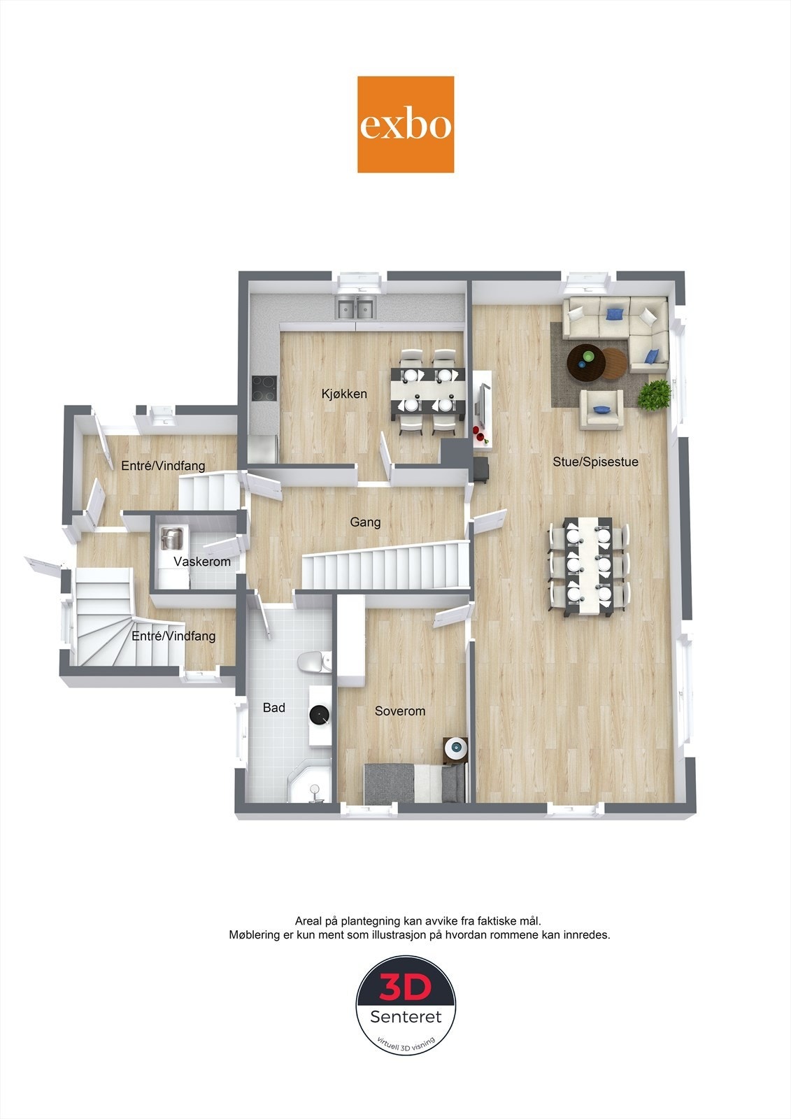 Plantegning hovedetasje Galleribilde