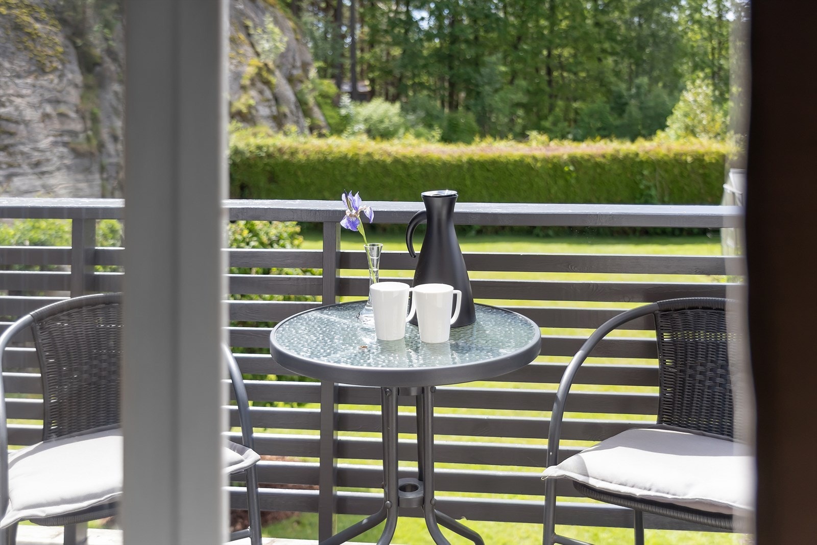 En privat uteplass med tilknytning til soverommet. Galleribilde