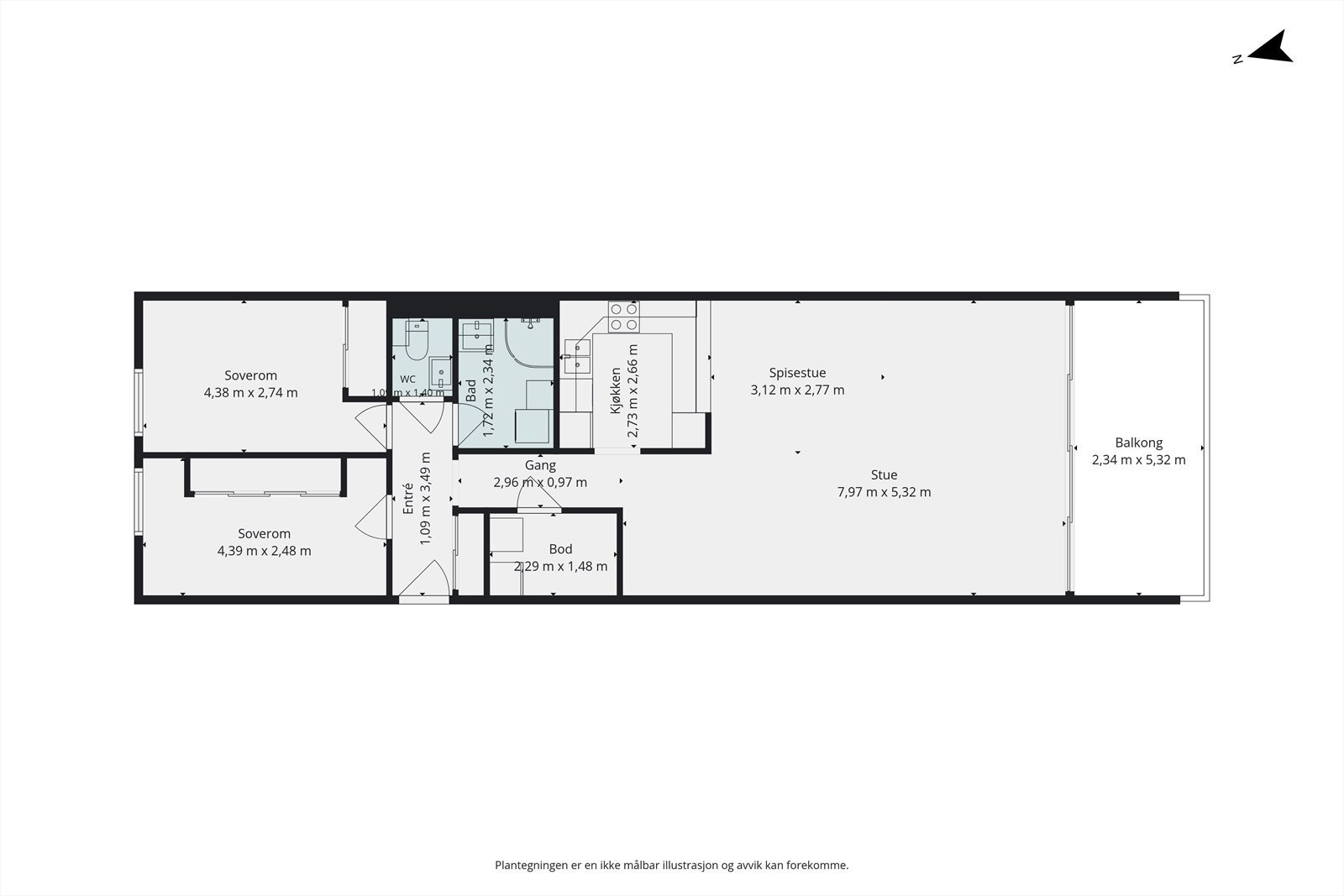 Plantegning Galleribilde