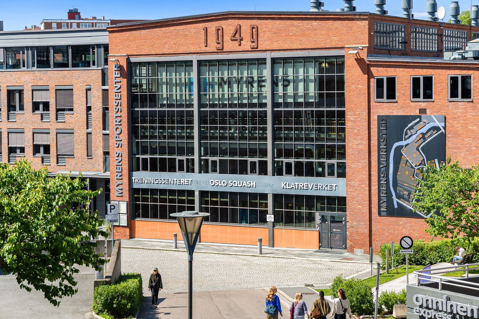Det er mange gode treningsmuligheter i området. Myrens, Klatreverket, Crossfit og flere gode SATS-sentre. Galleribilde