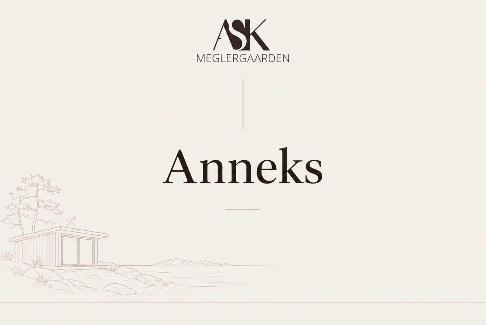 Annekset består av 2 rom opprinnelig benyttet som soverom (disse har innlagt vann) og rom i midten er benyttet som bod Galleribilde
