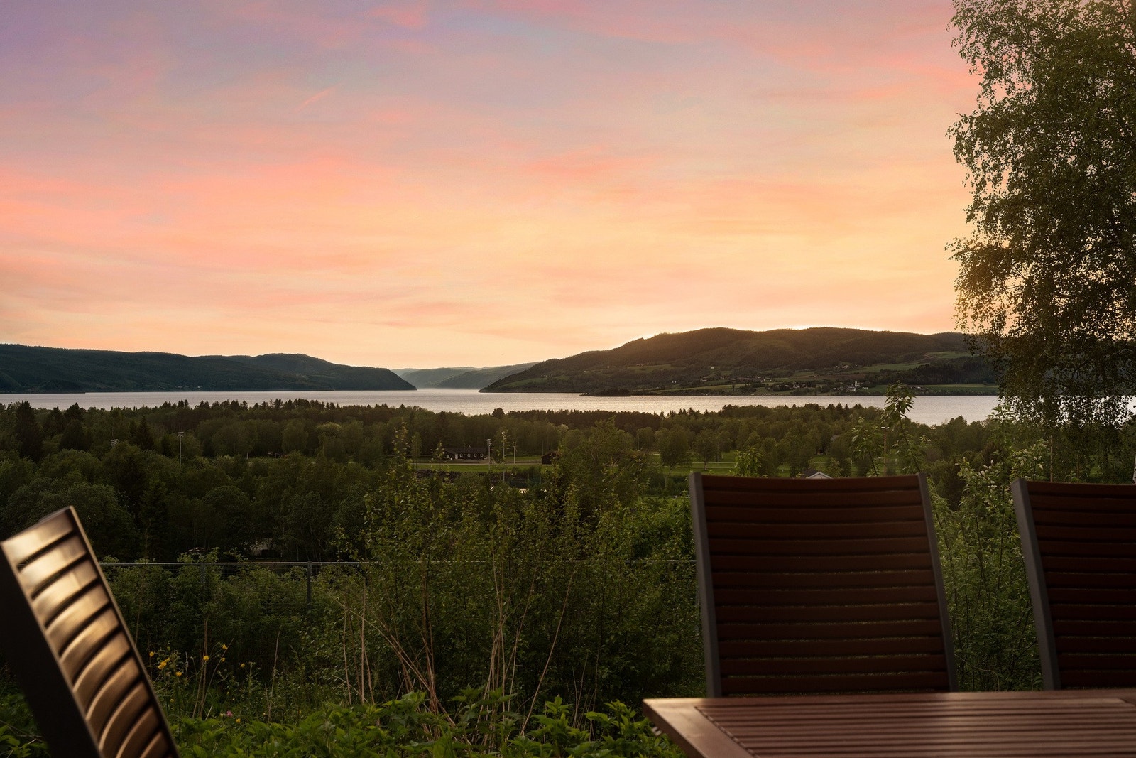 Fantastisk utsikt over Selbusjøen. Galleribilde