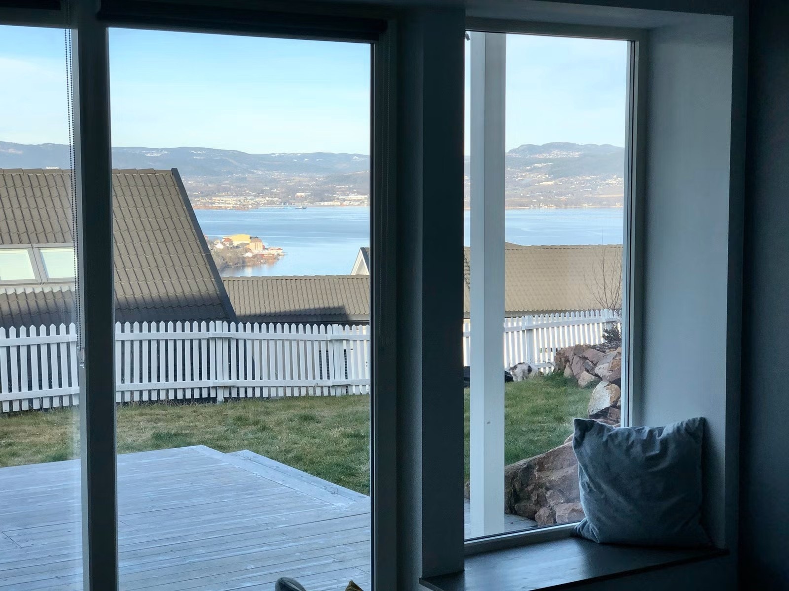 Det er flott utsikt fra tilbygget del Galleribilde
