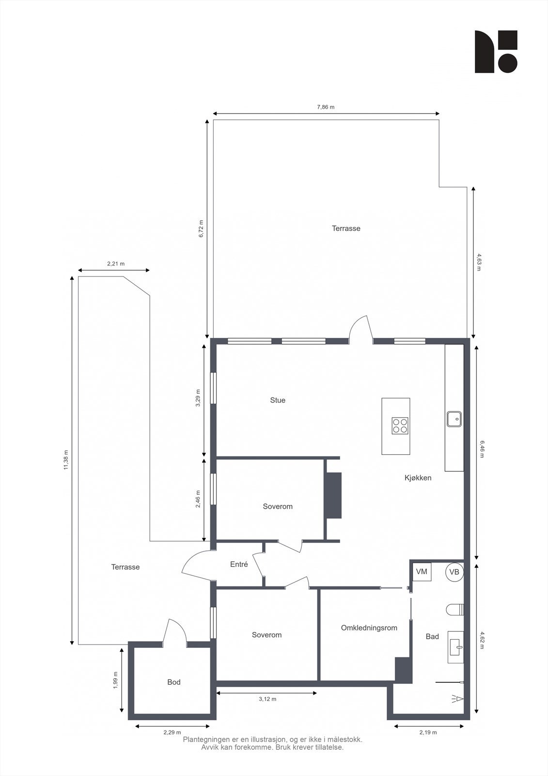Plantegning Galleribilde