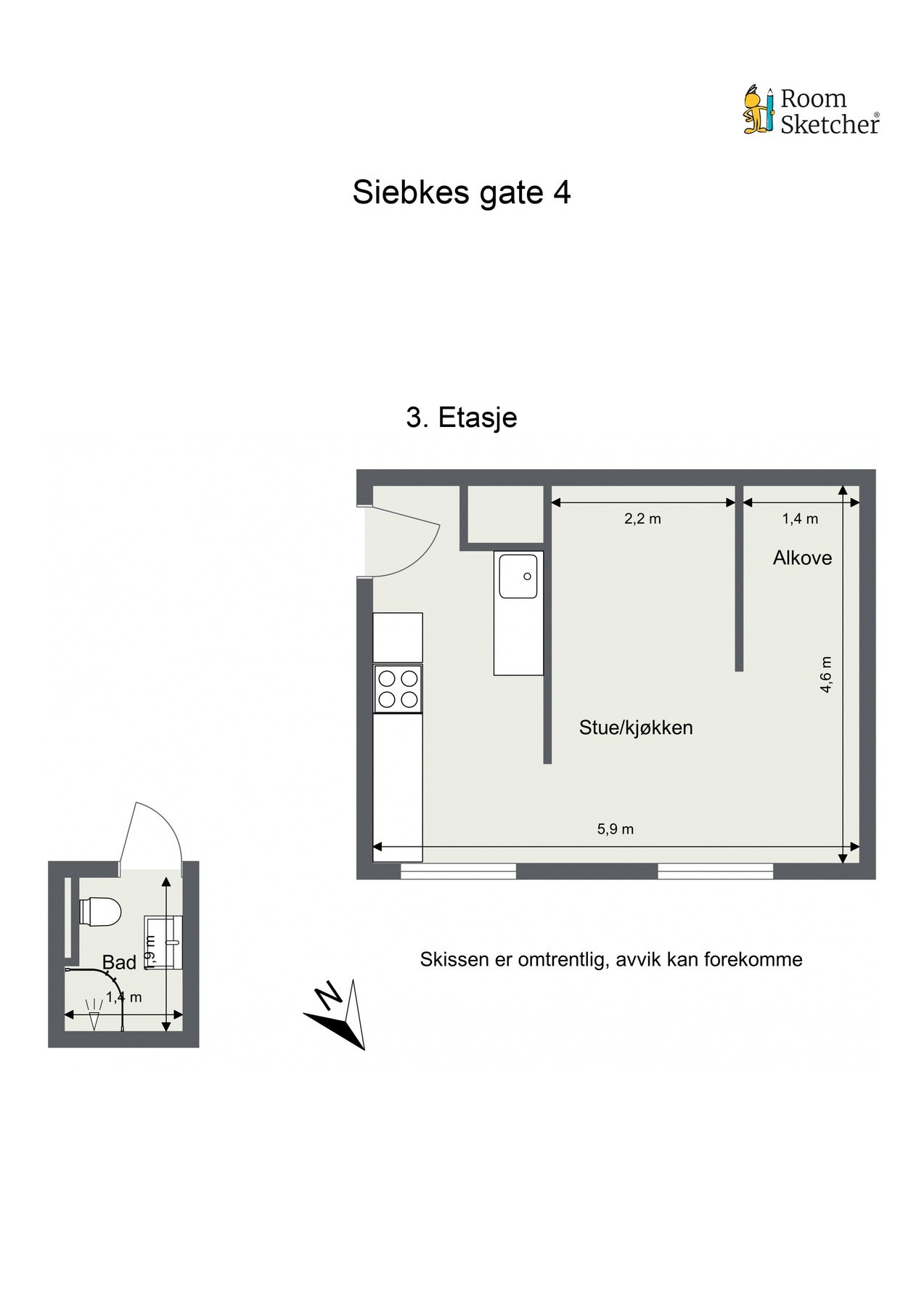 Planskisse Galleribilde