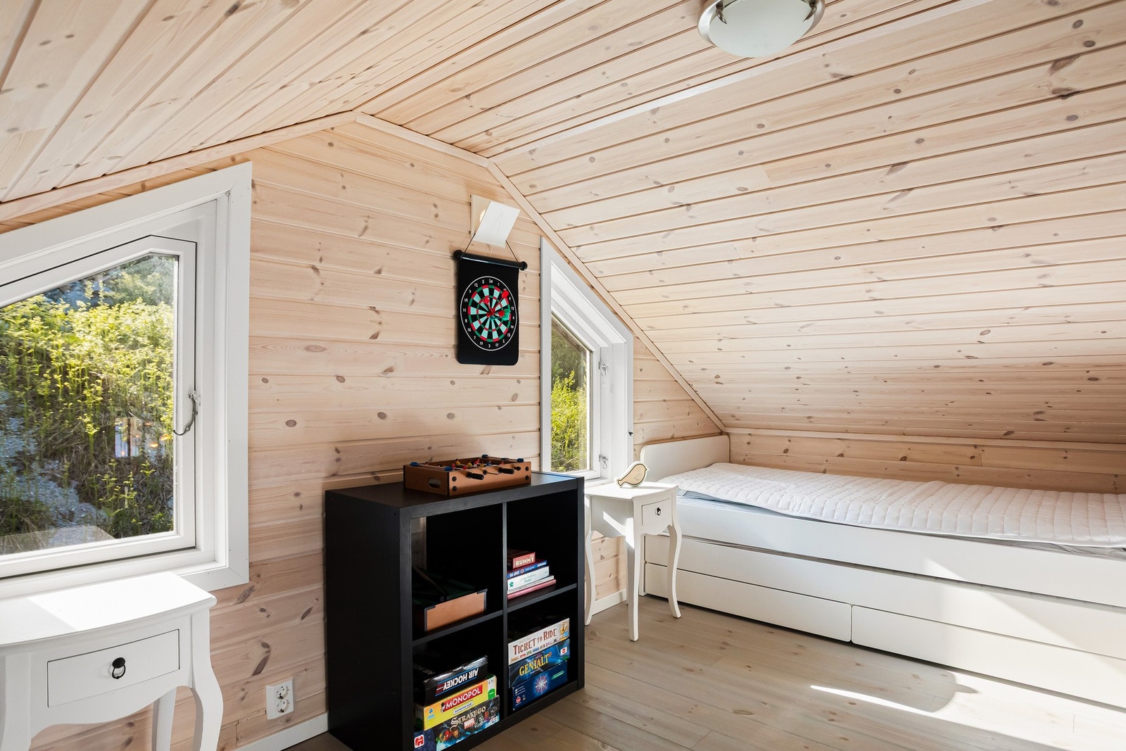 Her får du også et soverom på hemsen. Galleribilde