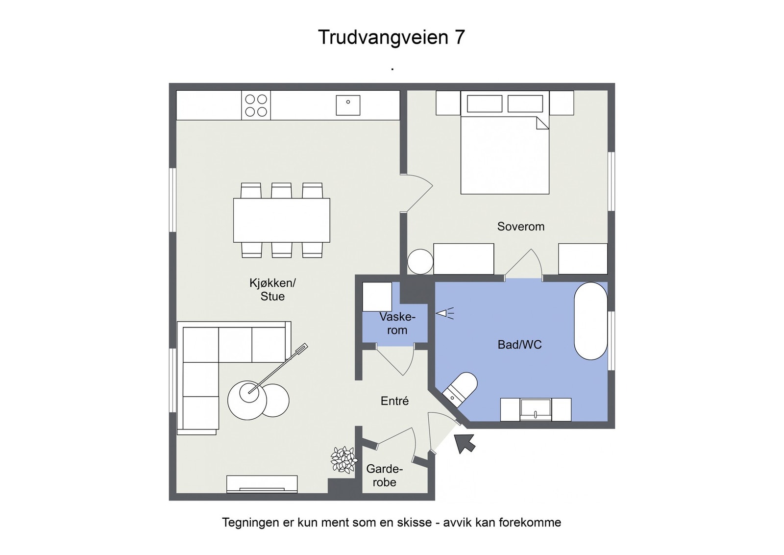 Plantegning Galleribilde