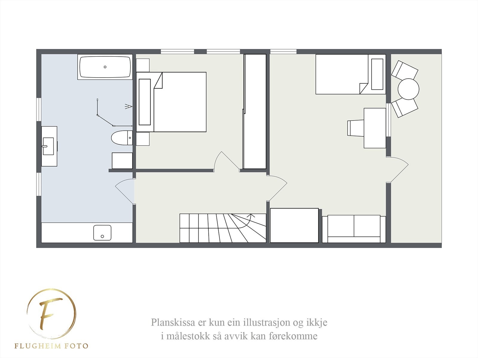 Plantegning 2.etg Galleribilde