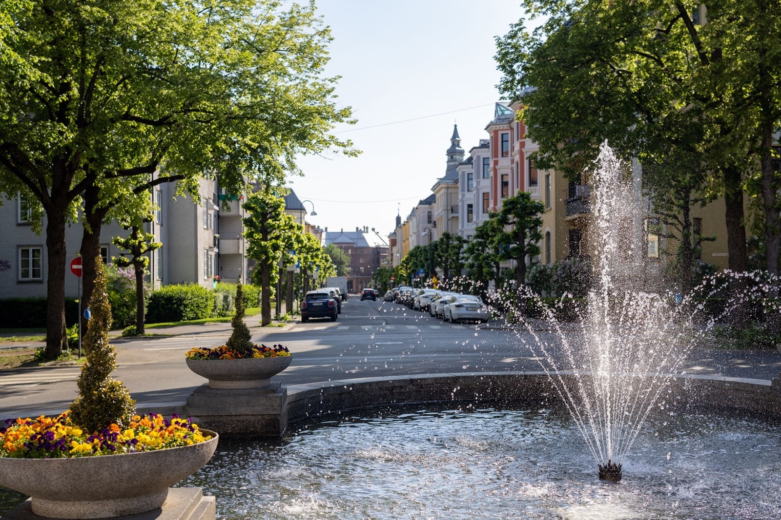 Fontenen i Gyldenløves gate Galleribilde
