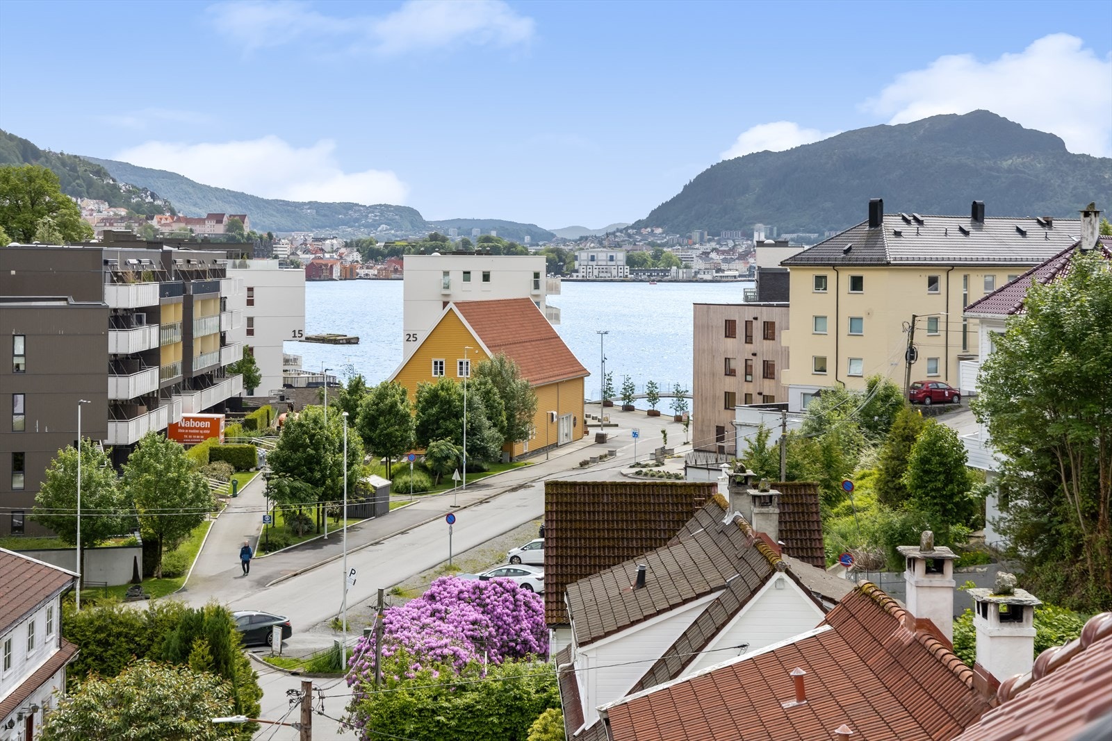Utsikt ut veluxvindu fra loftareal Galleribilde