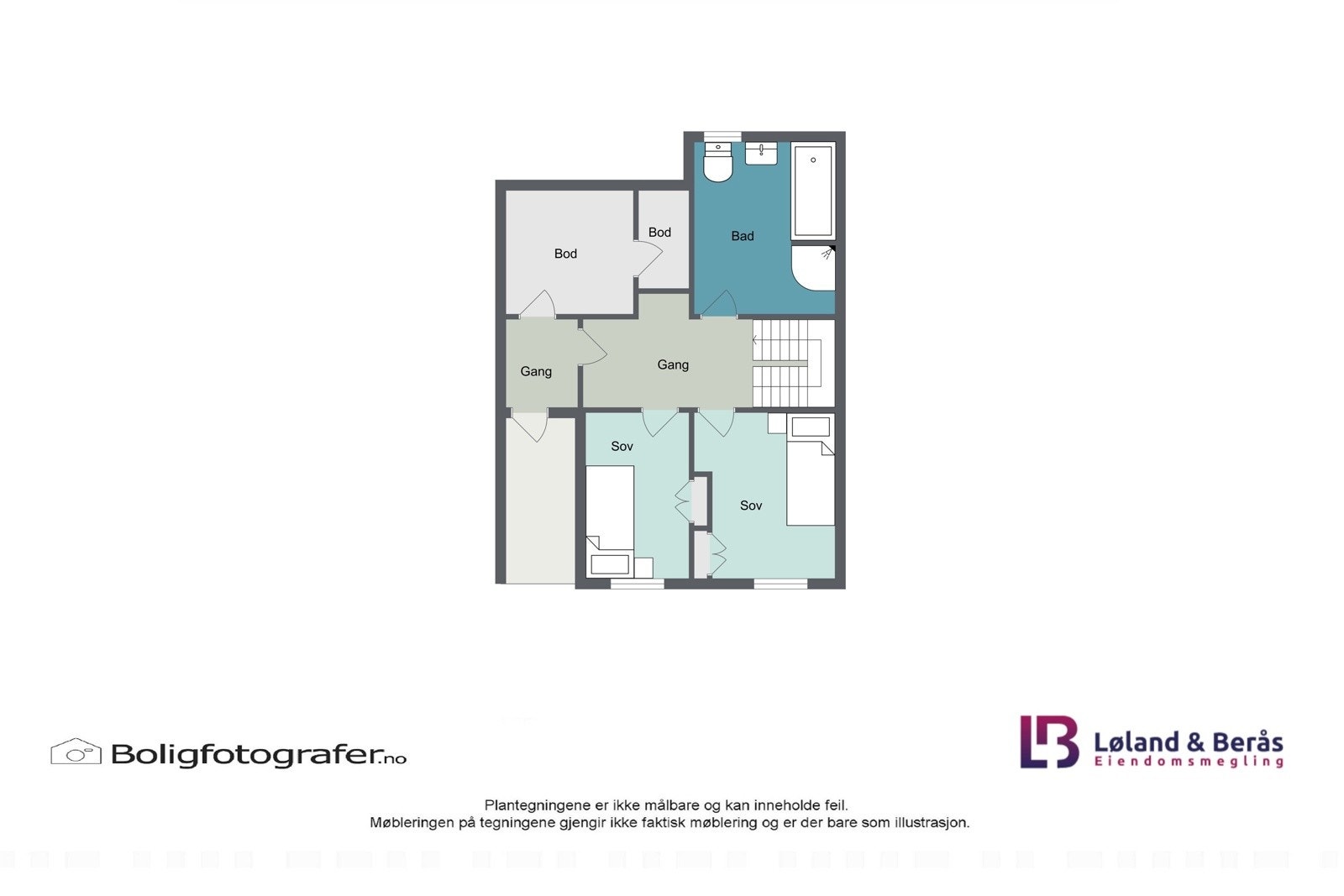 Plantegning 1. etasje Galleribilde