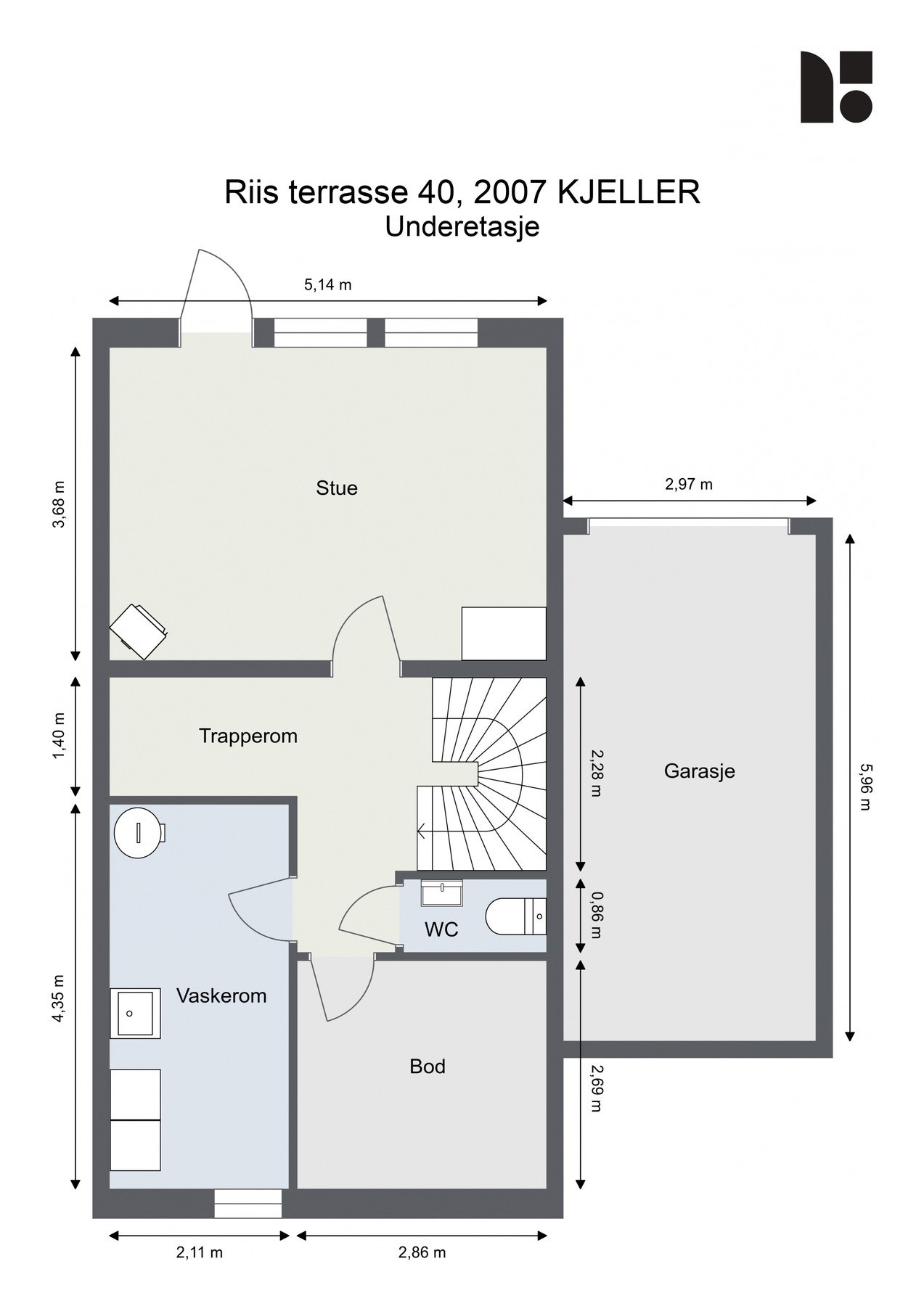 Plantegning - Underetasje / kjeller Galleribilde