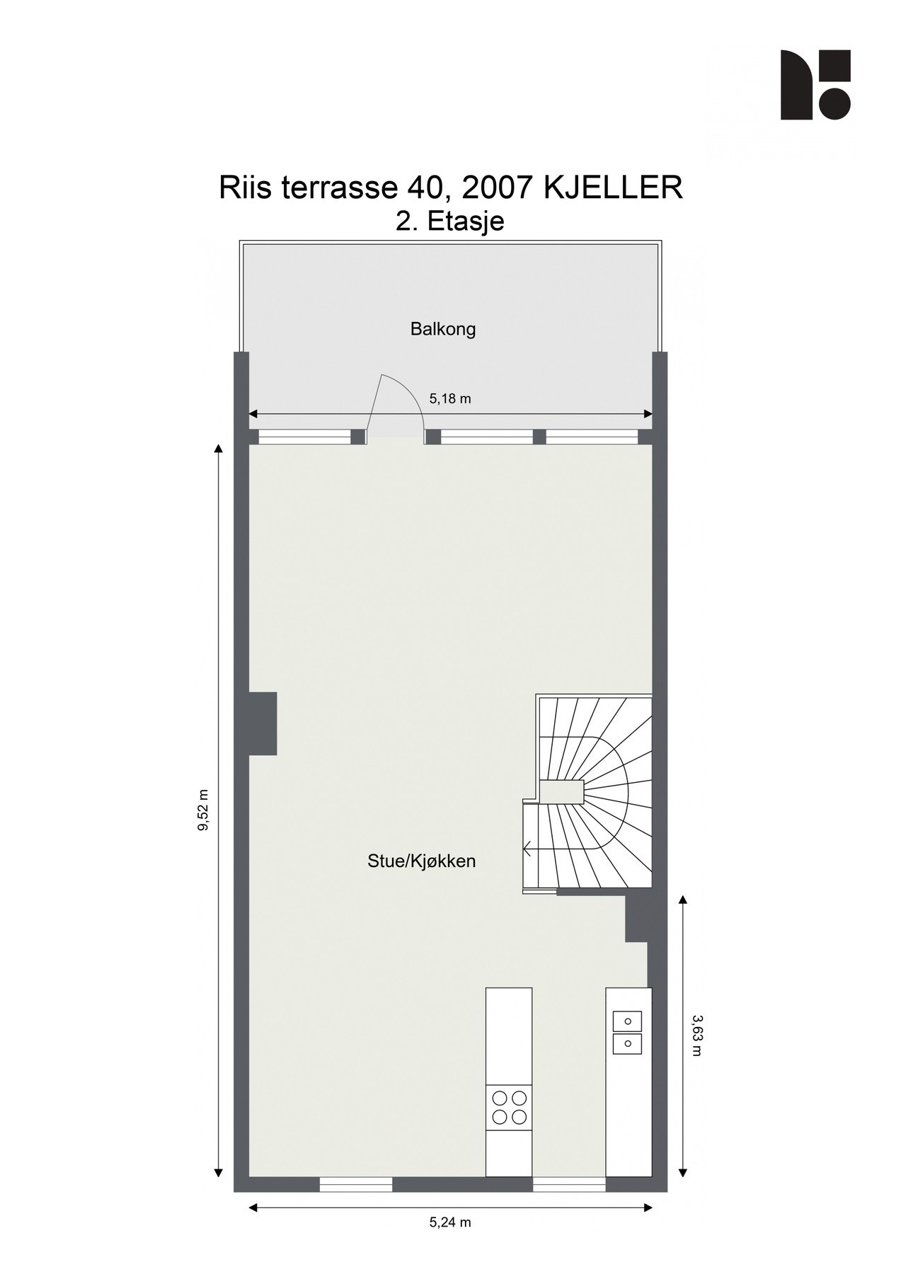 Plantegning - 2. etasje Galleribilde