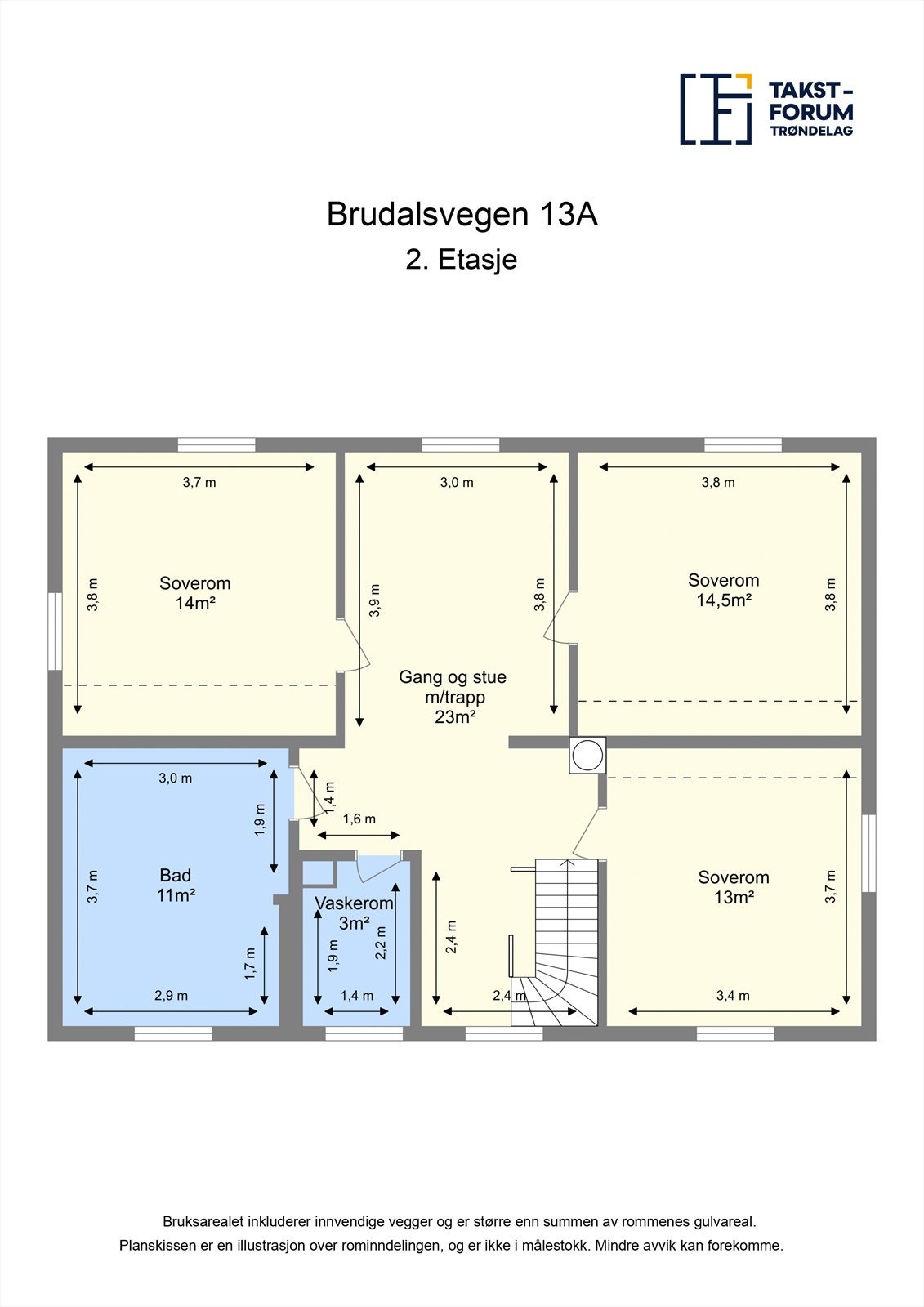 Planskisse - 2.etasje Galleribilde