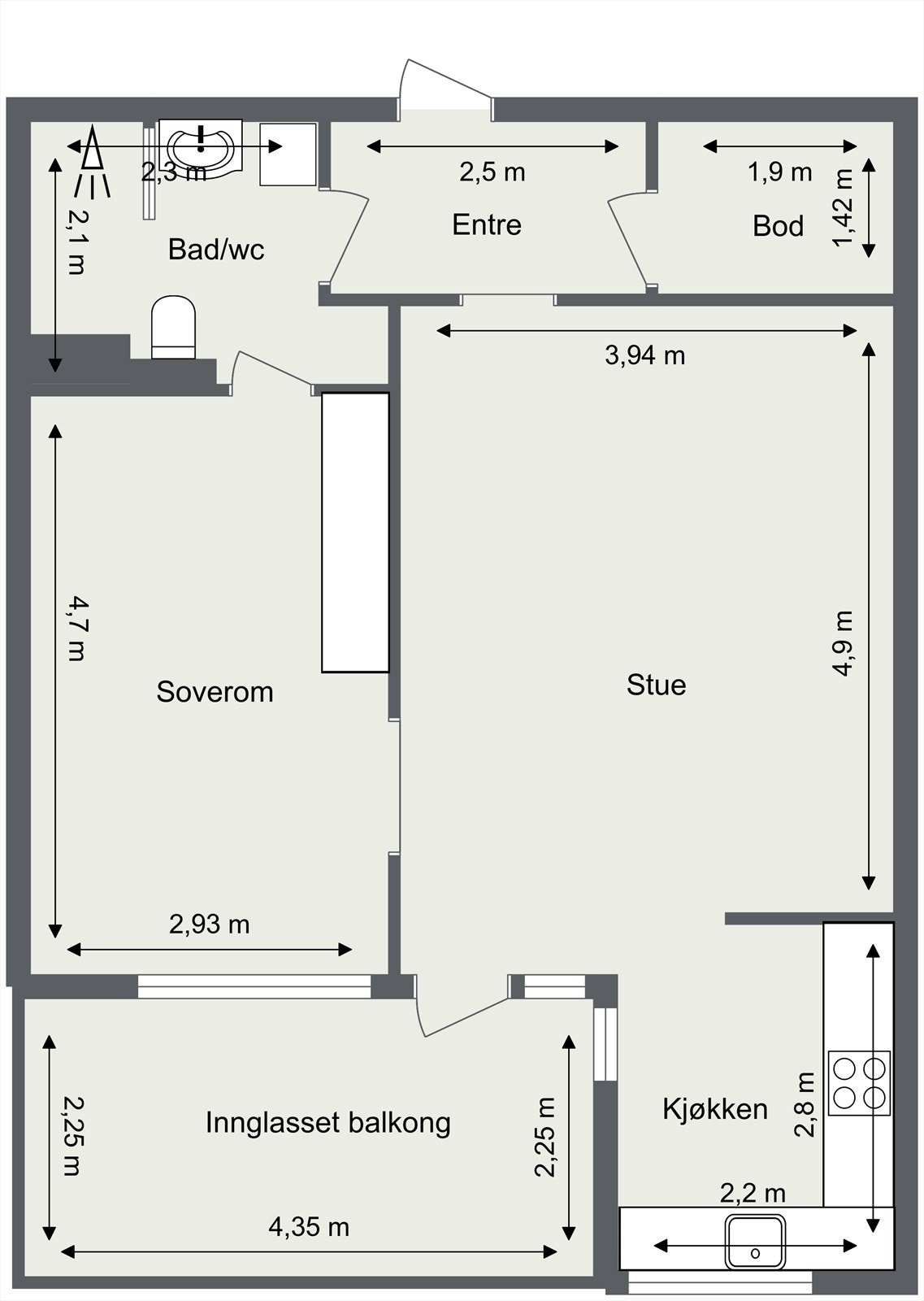 Plantegning. Galleribilde