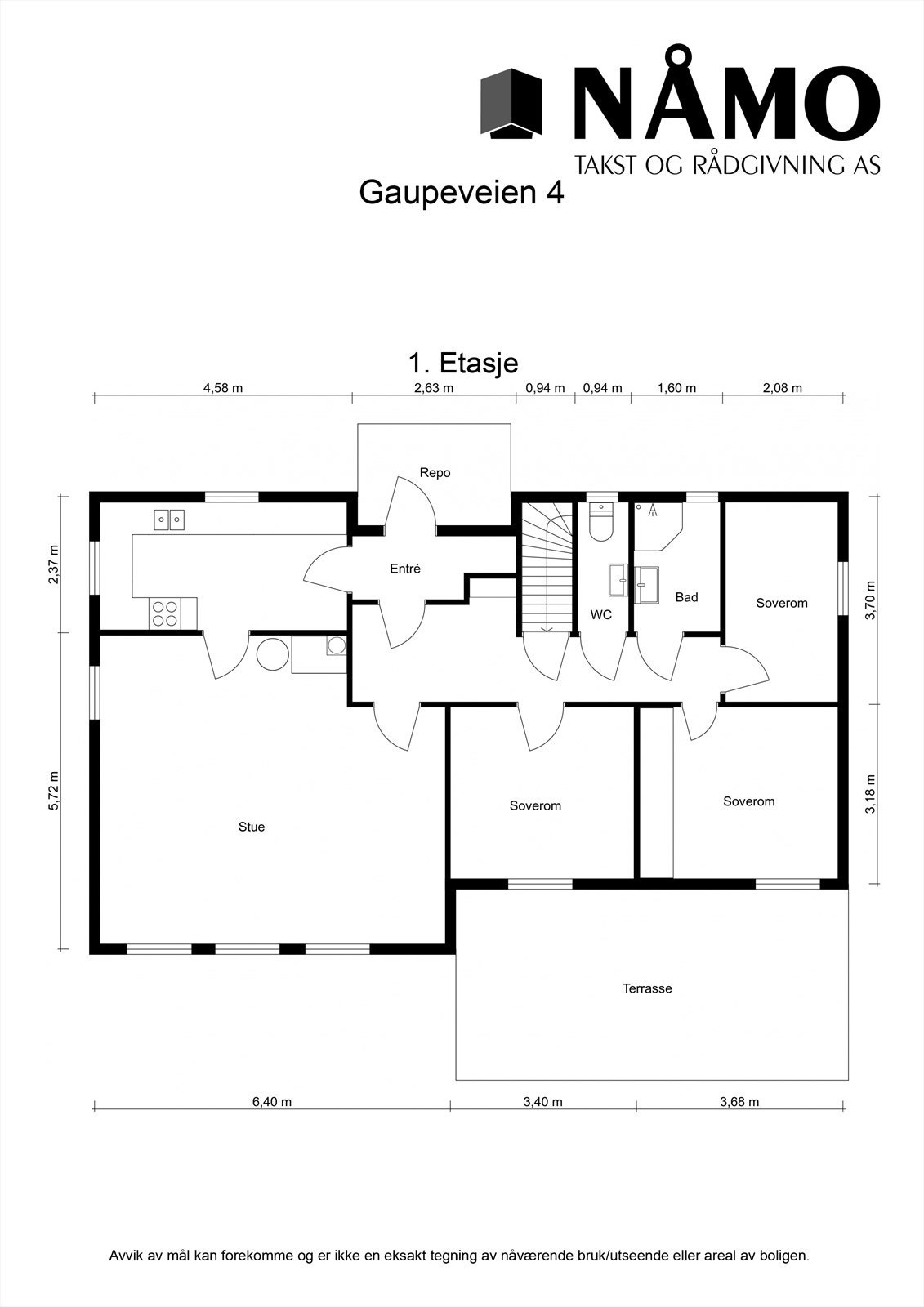 Plantegning 1. etasje. Galleribilde