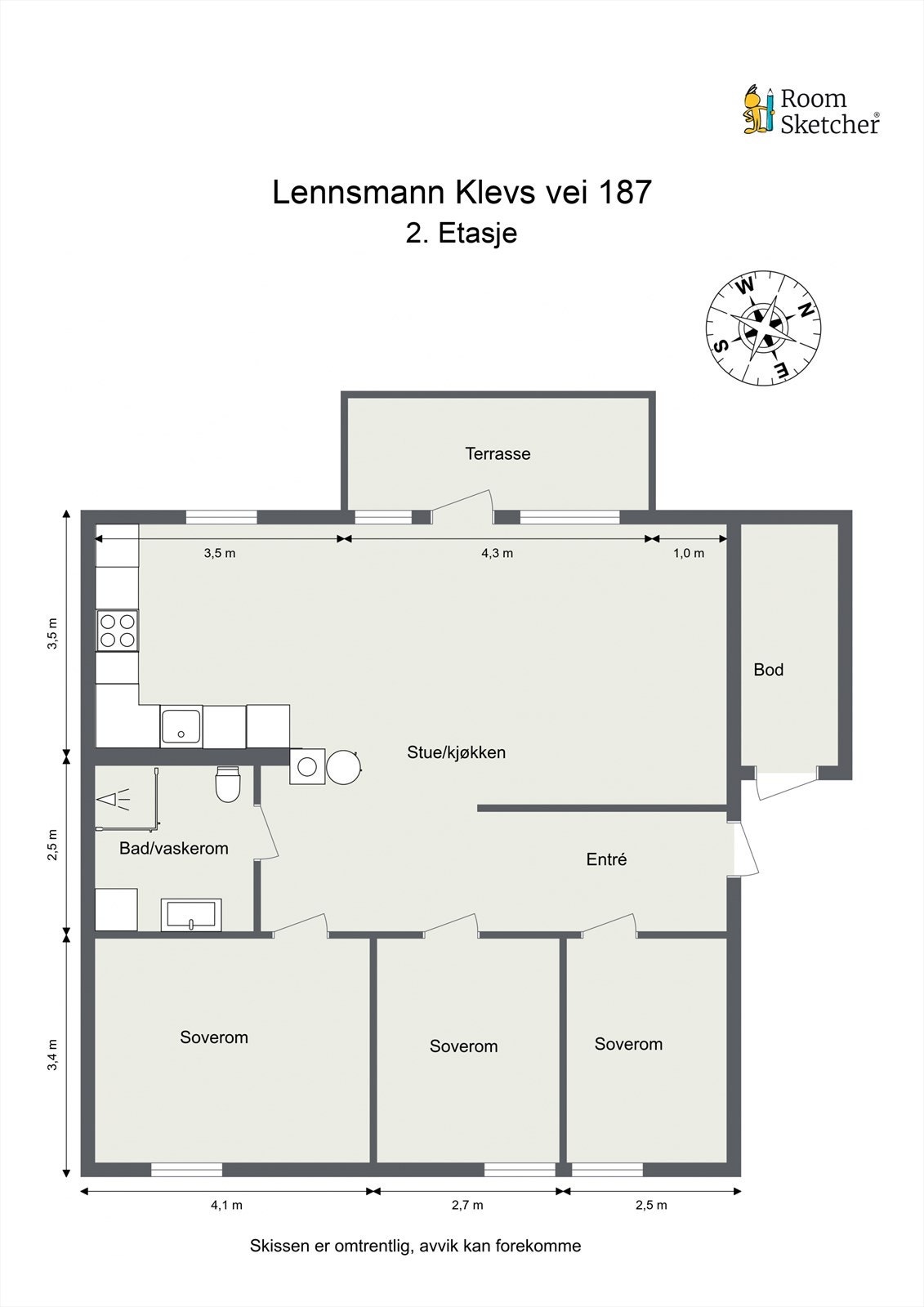 Plantegning Galleribilde