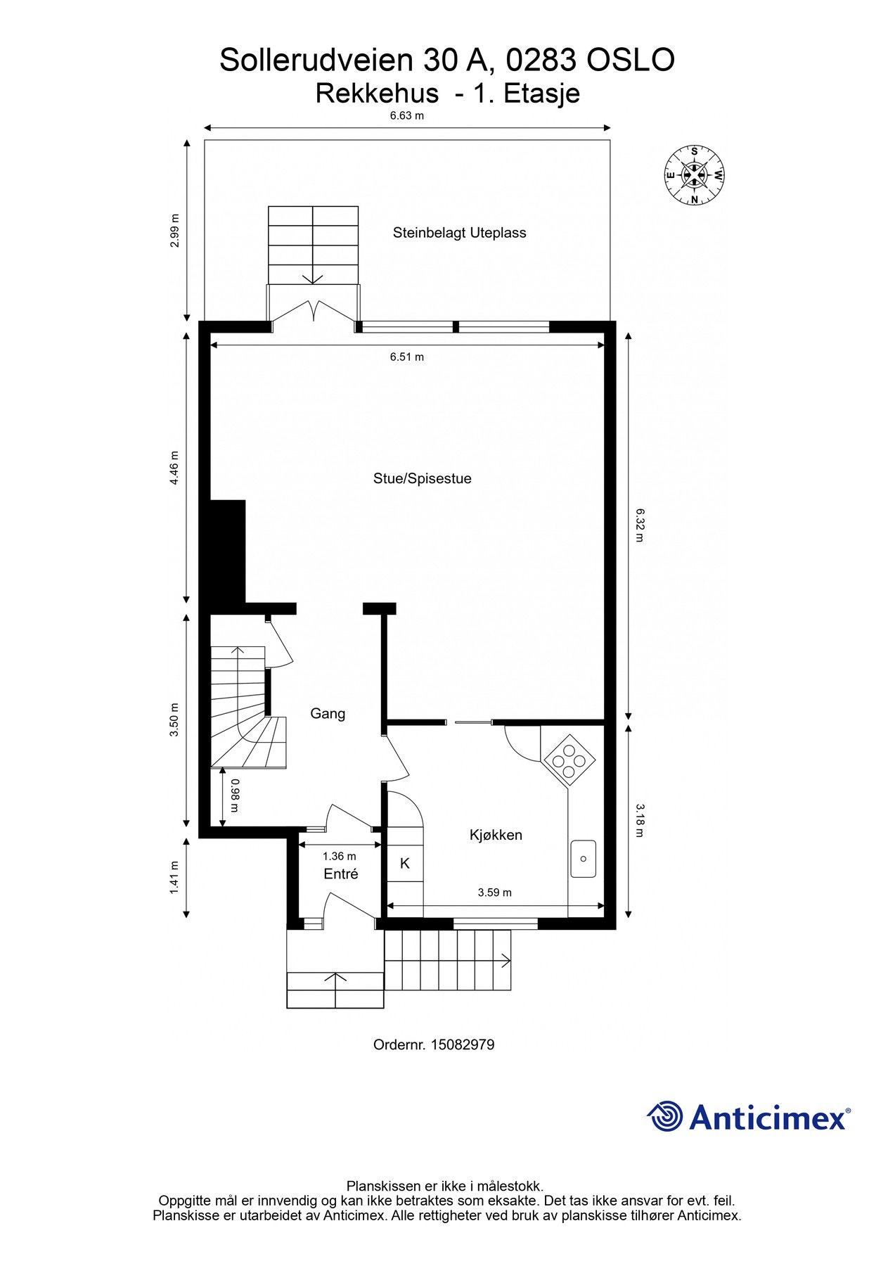 Plantegning 1.etg Galleribilde