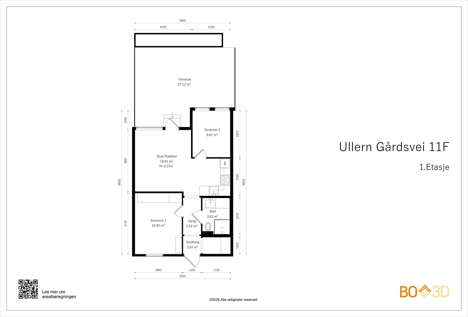 Plantegning. Ikke måleriktig Galleribilde