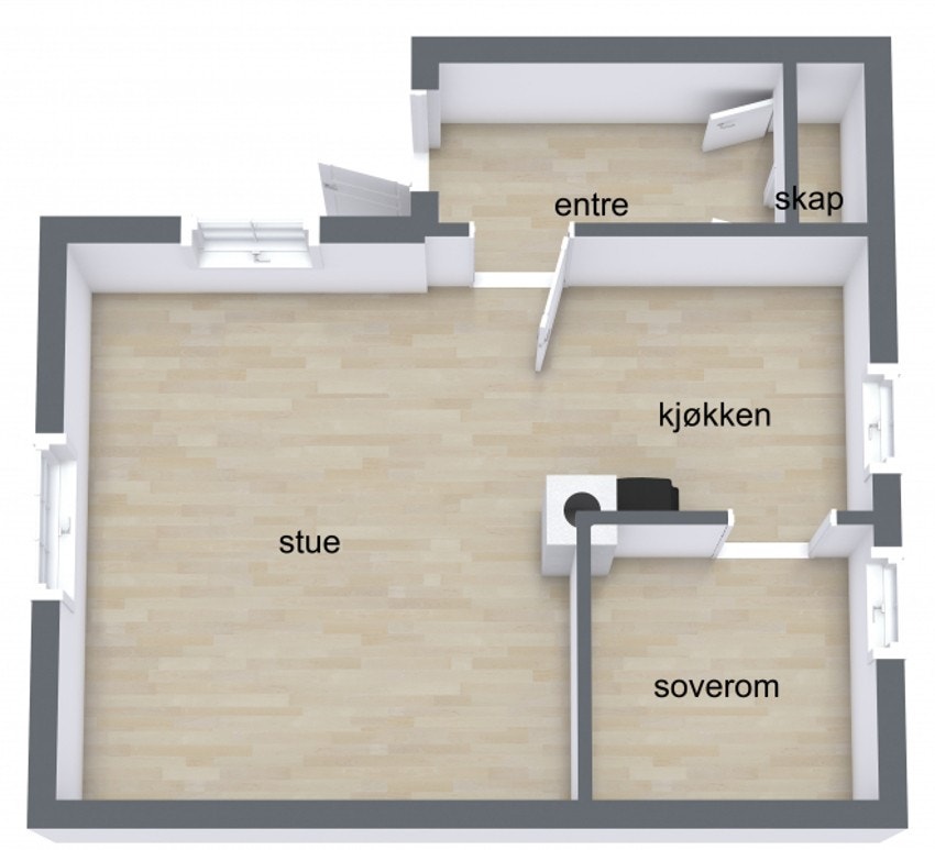 Plantegning Galleribilde