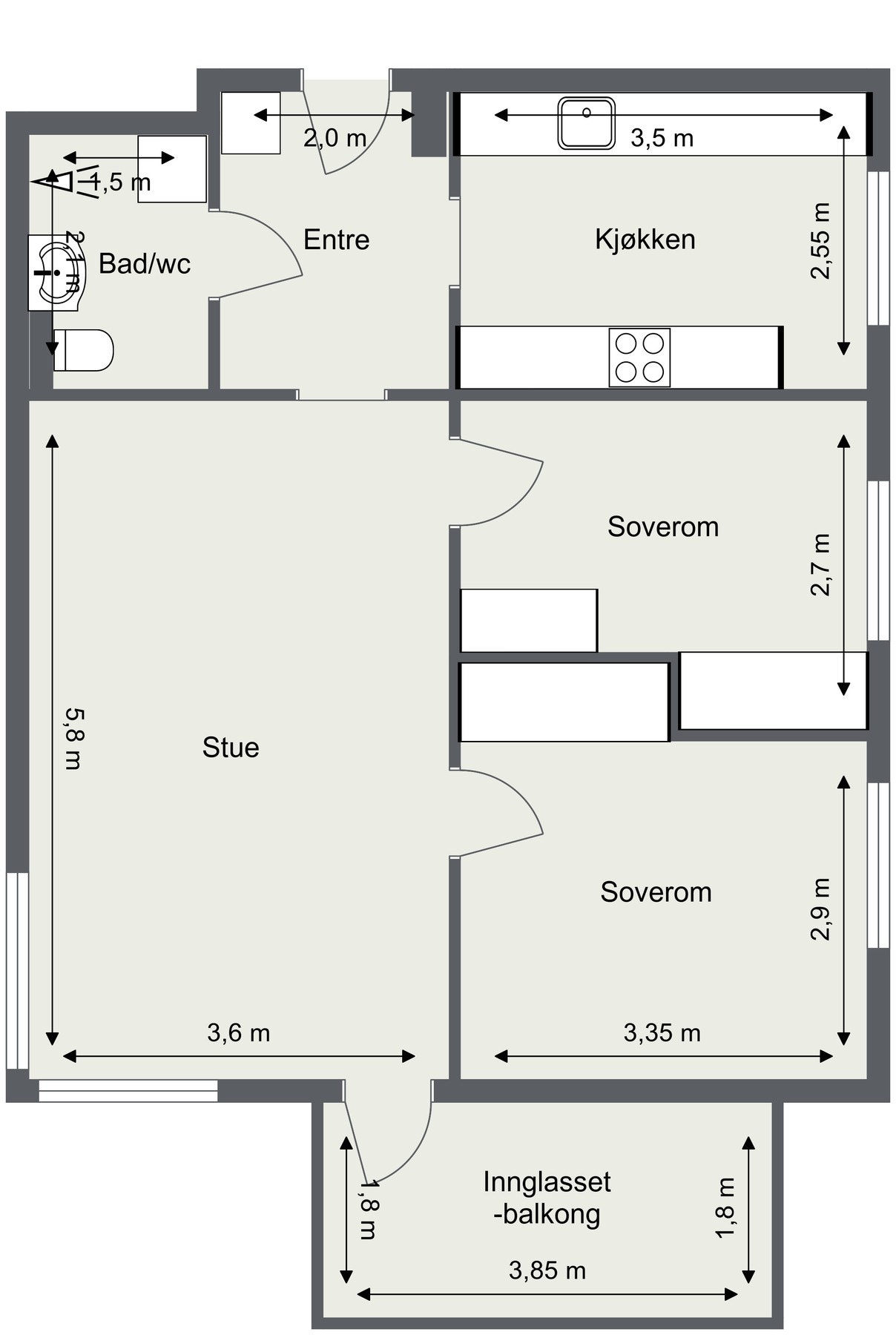 Planskisse. Galleribilde