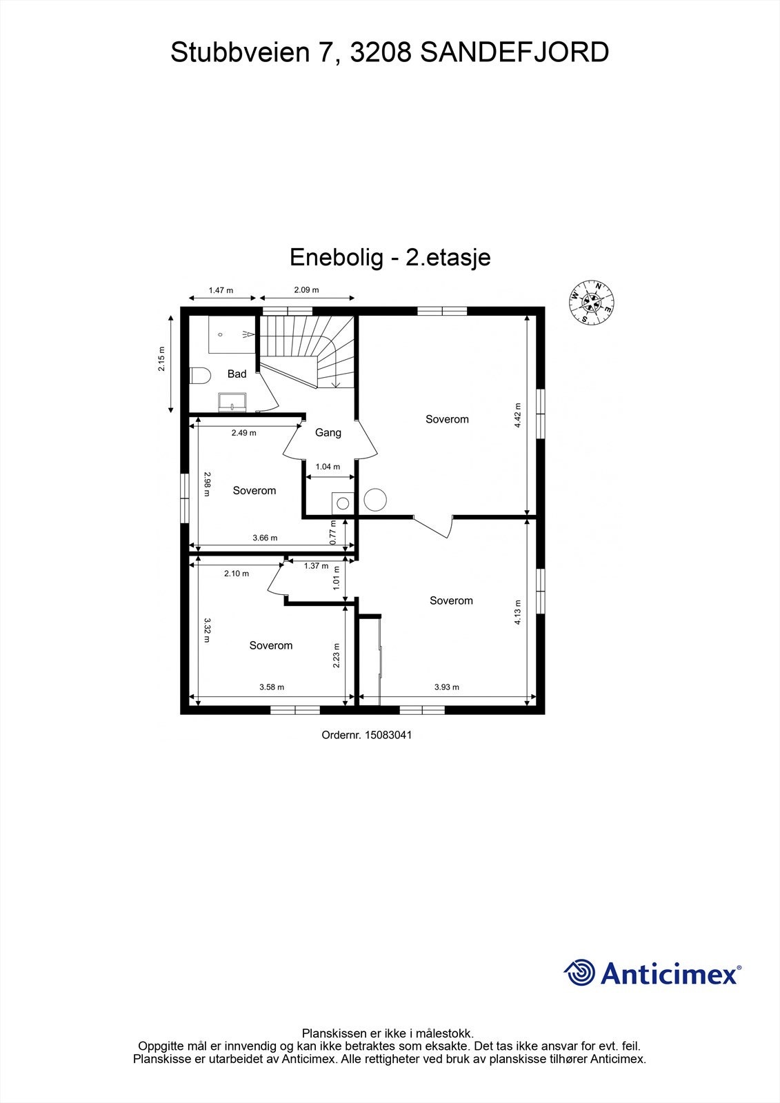 Plantegning 2.etasje Galleribilde