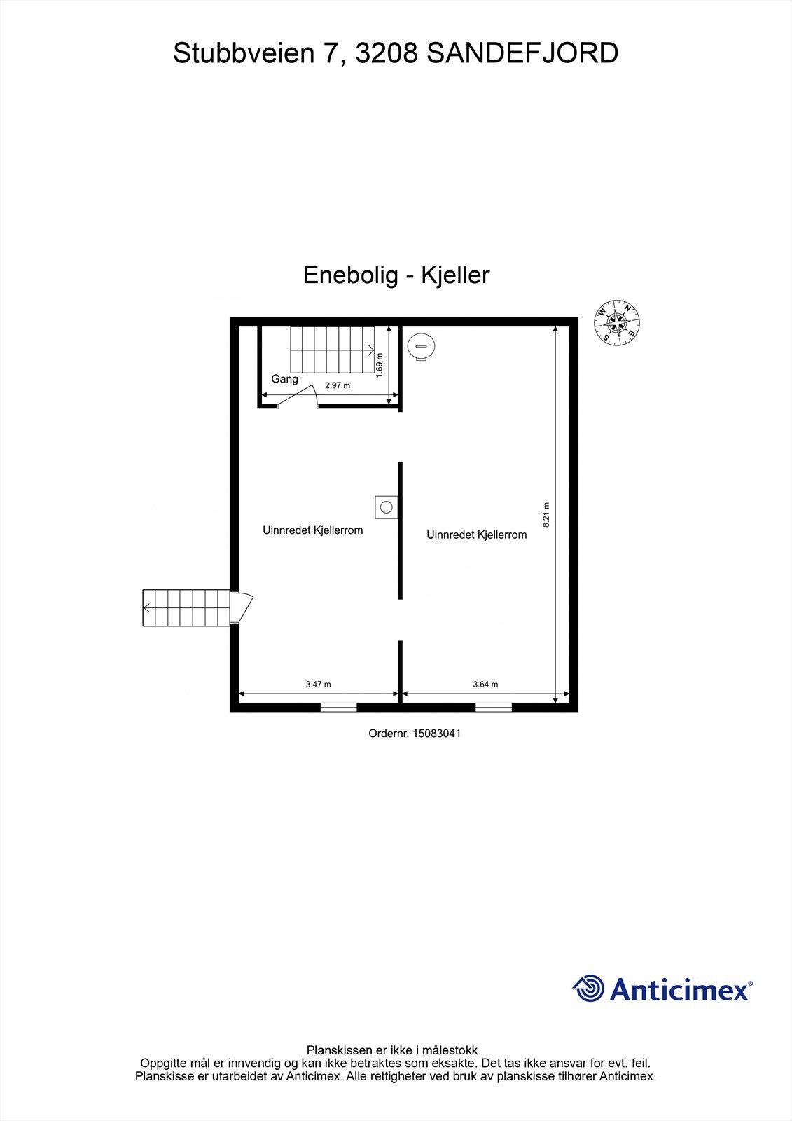 Plantegning kjeller Galleribilde