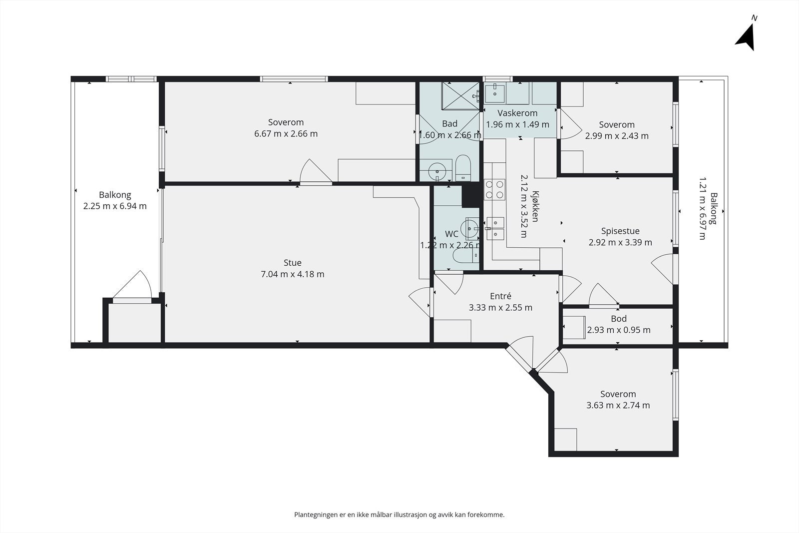 Plantegning 2. etasje - Starveien 18A Galleribilde