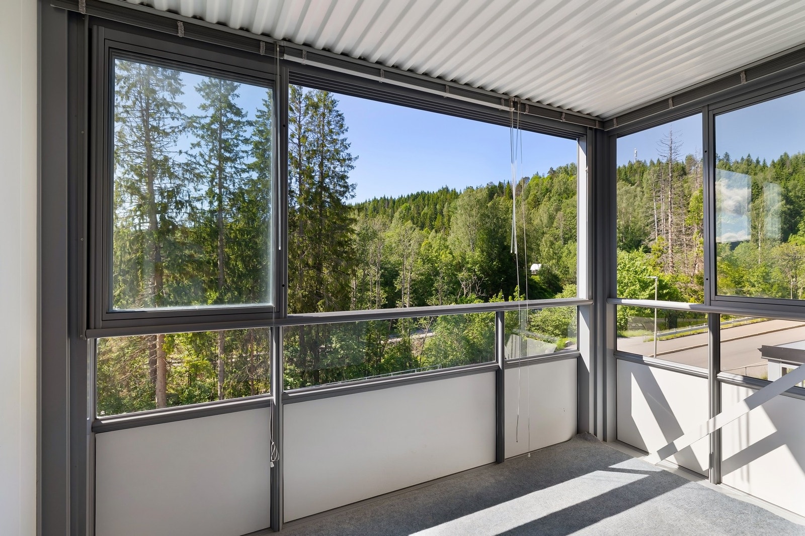 Innglasset balkong som kan benyttes store deler av året. Galleribilde