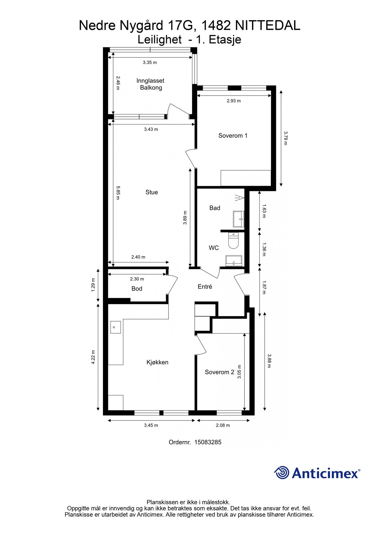 Plantegning Galleribilde