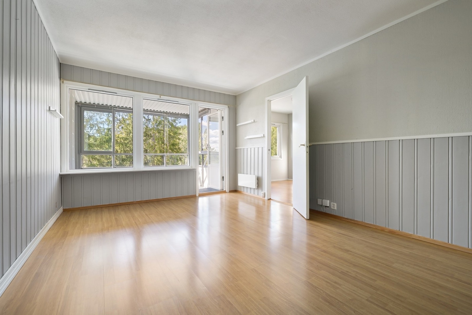 Illustrasjon som viser mulighetene for innredning og møblering. Galleribilde