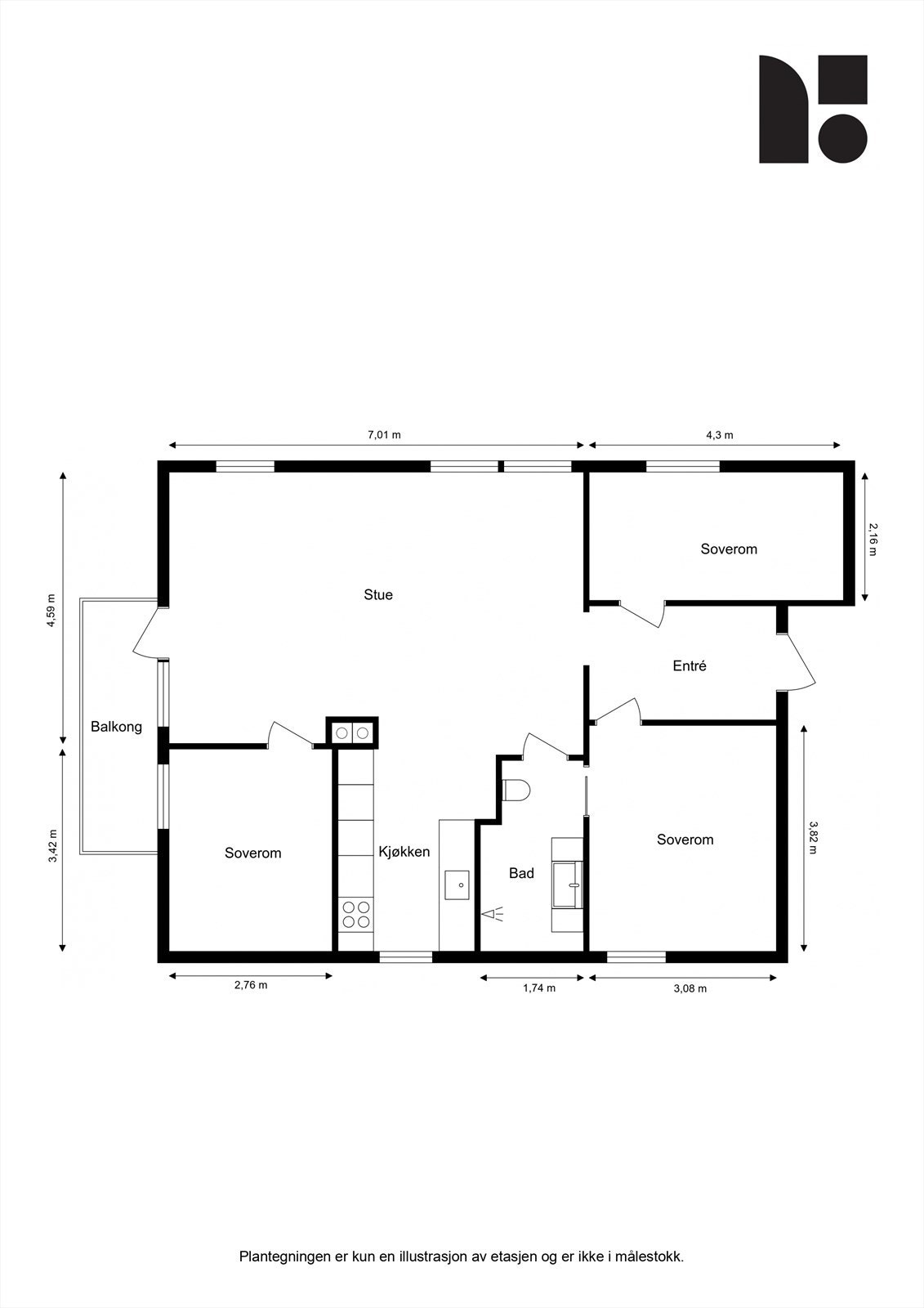 Plantegning Galleribilde
