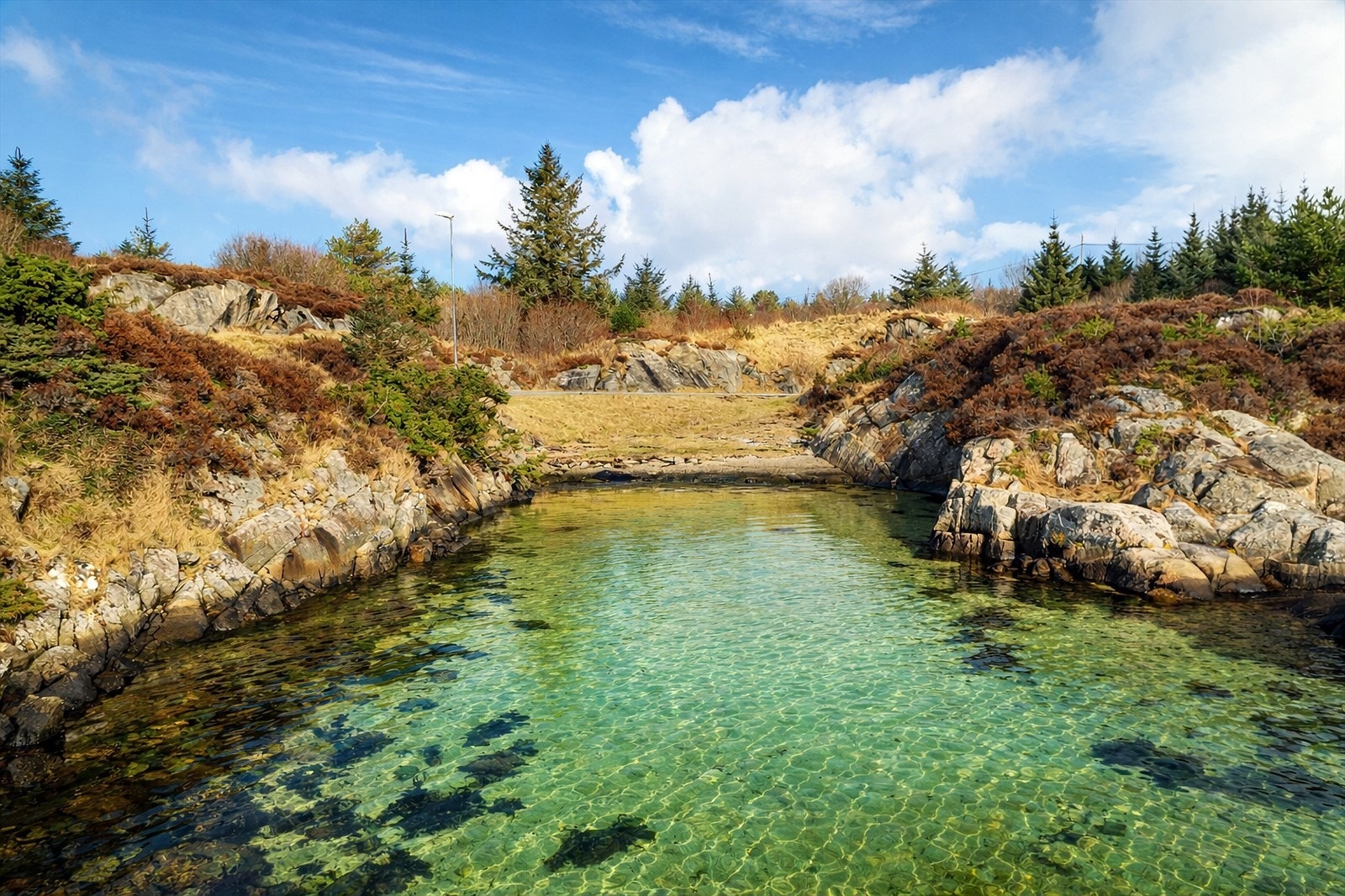 Egen sandstrand i Barmen Galleribilde