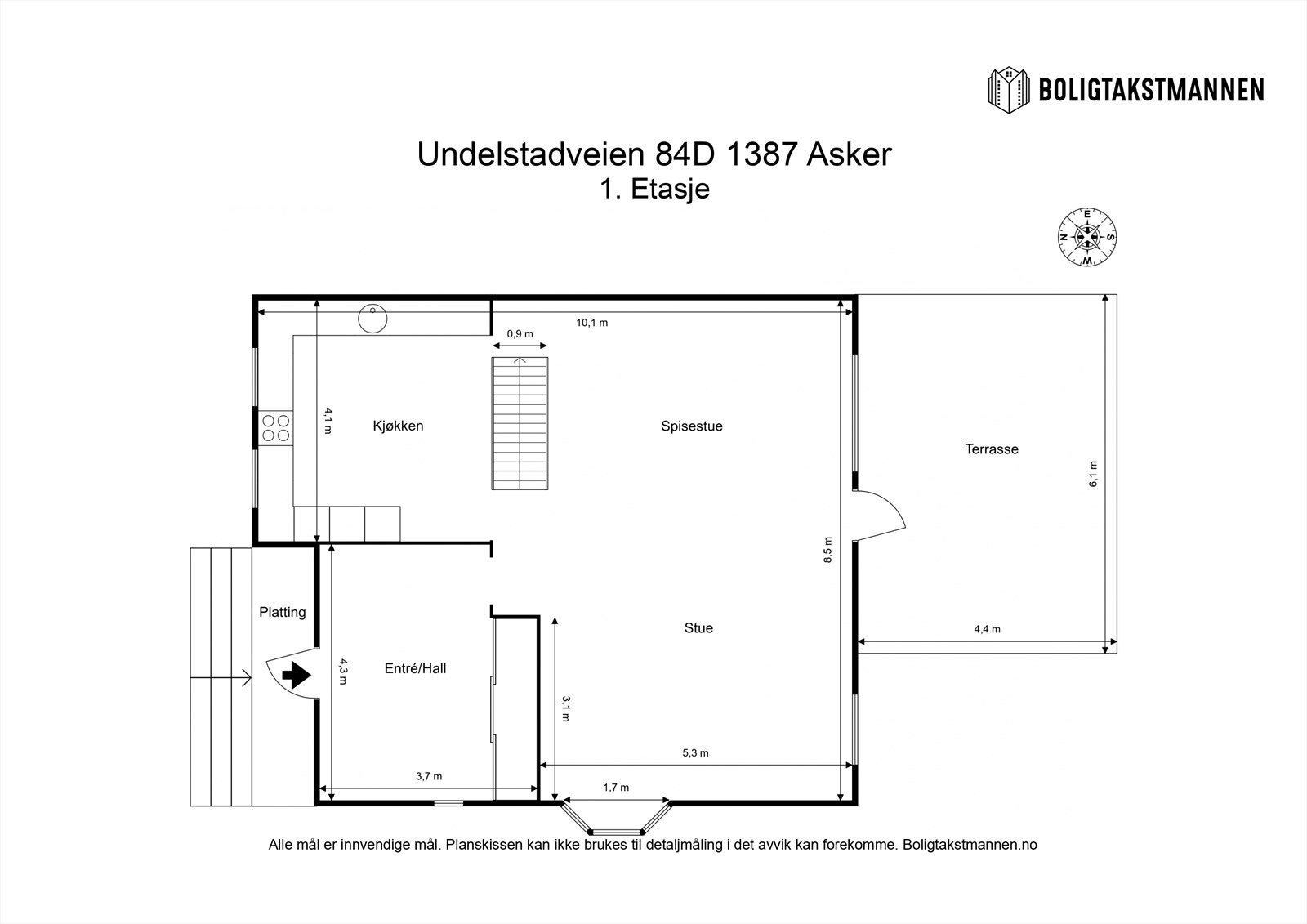 Plantegning 1. etasje. Galleribilde