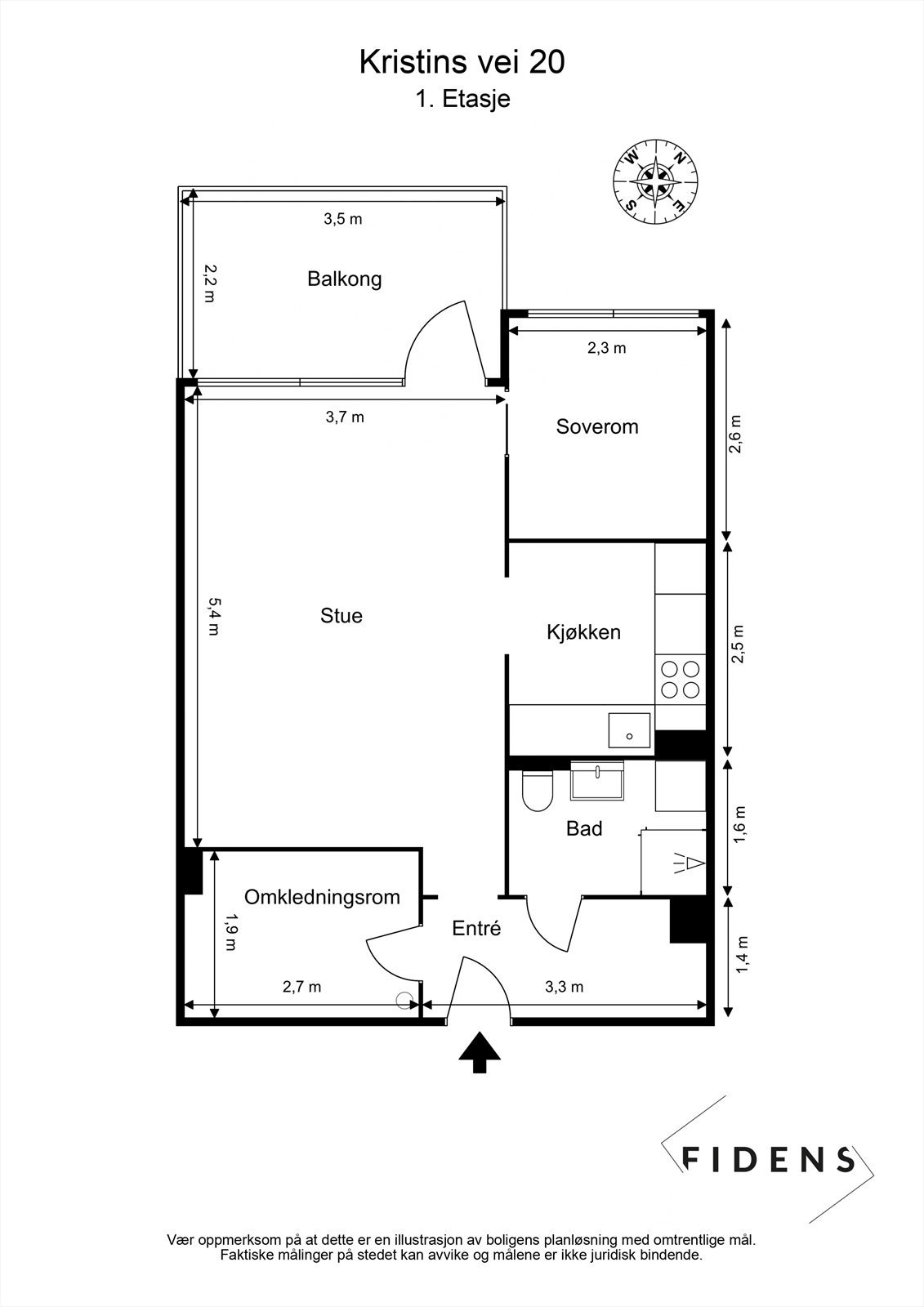 Plantegning (avvik kan forekomme) Galleribilde