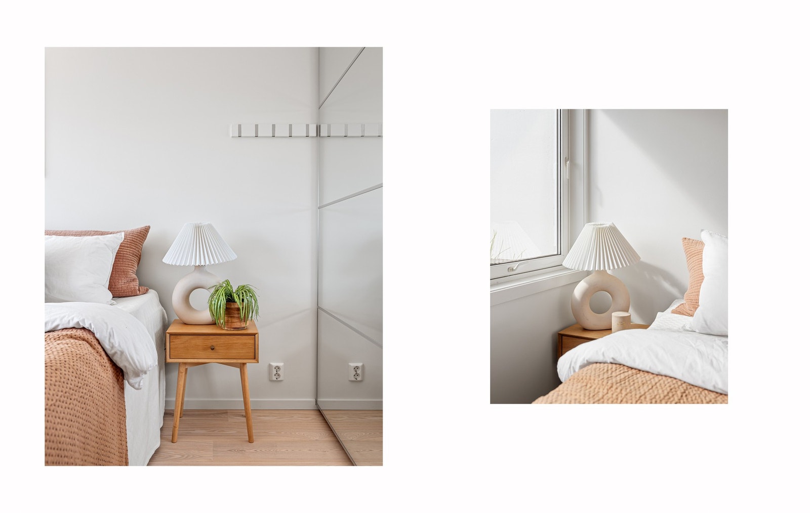 God plass til alt du trenger på et hovedssoverom. Galleribilde