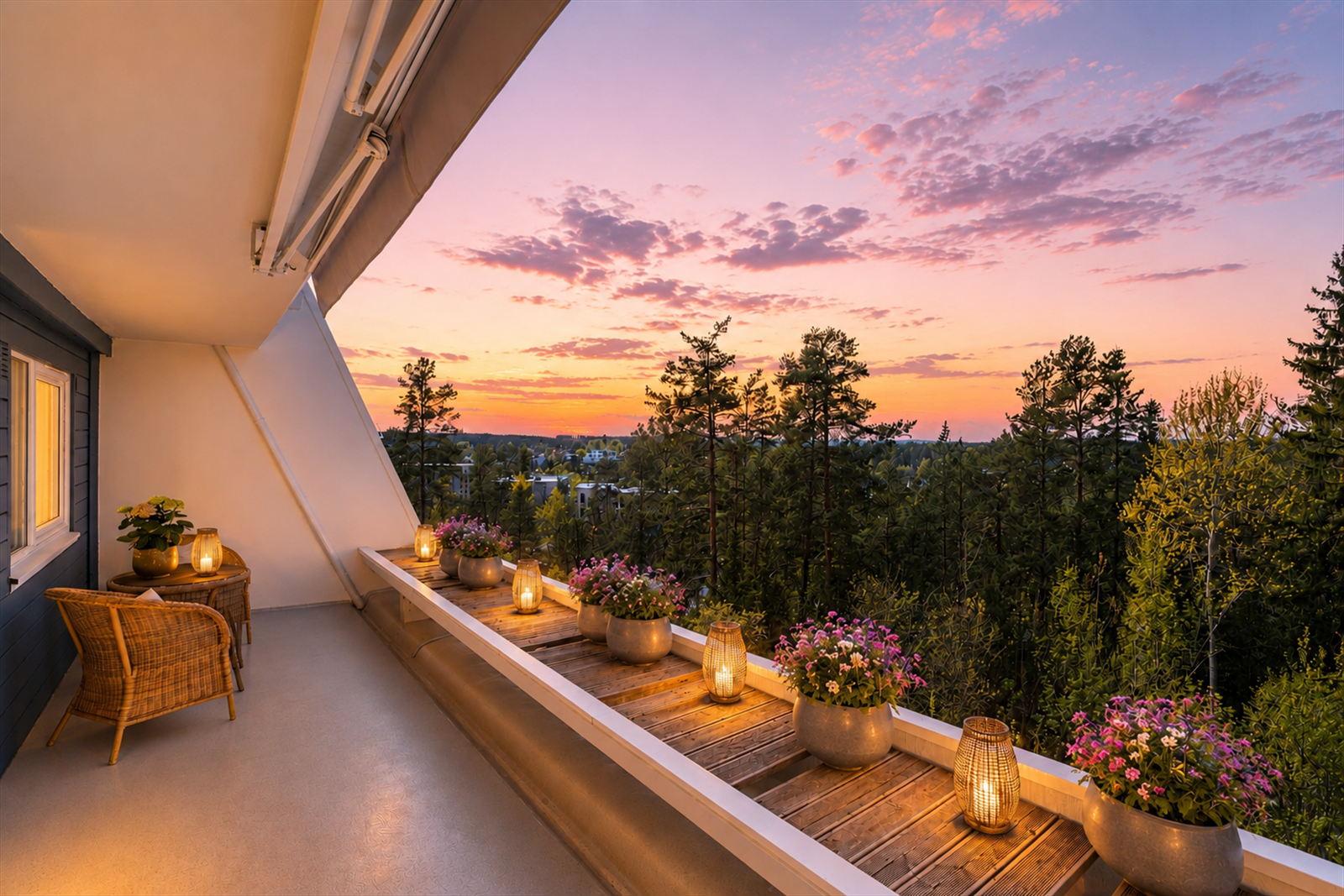 Velkommen til Vevelstadåsen 41! Stor 3-roms med trappefri adkomst og fin beliggenhet (KI-redigert kveldsbilde). Galleribilde